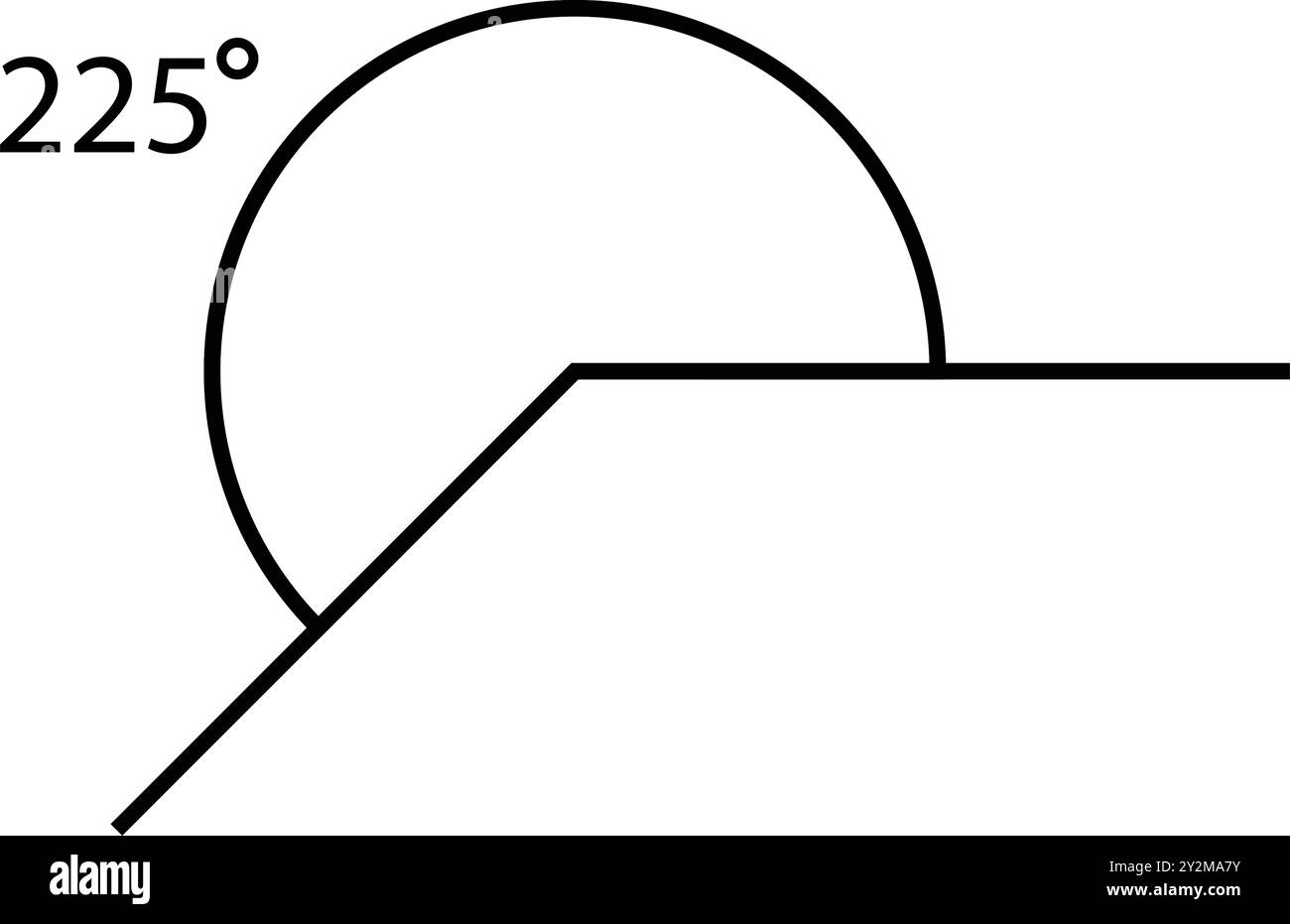 Winkelsymbol für Illustrationen Stock Vektor