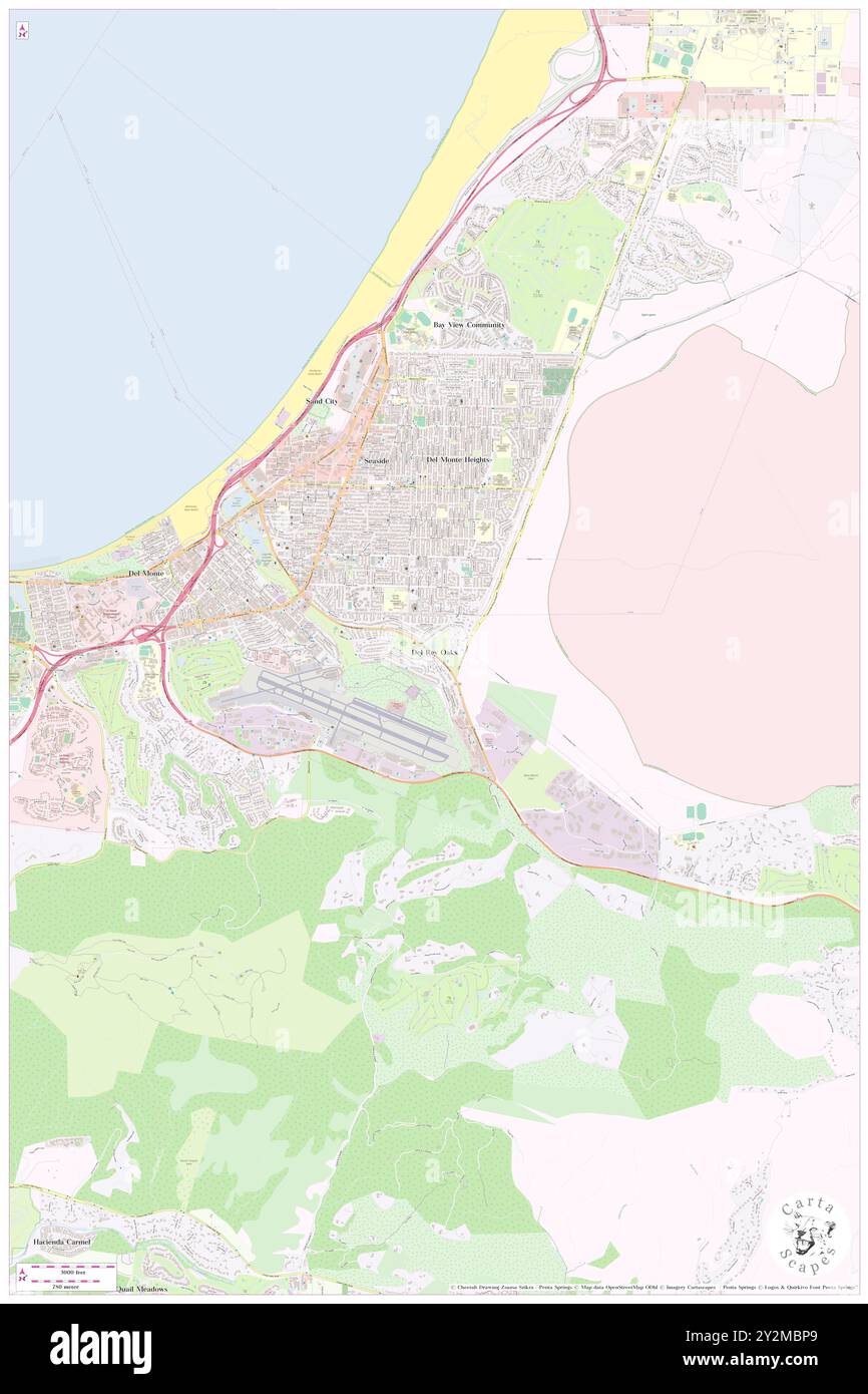 Del Rey Oaks, Monterey County, USA, USA, Kalifornien, n 36 35' 35''', S 121 50' 5'', Karte, Cartascapes Map, veröffentlicht 2024. Erkunden Sie Cartascapes, eine Karte, die die vielfältigen Landschaften, Kulturen und Ökosysteme der Erde enthüllt. Reisen Sie durch Zeit und Raum und entdecken Sie die Verflechtungen der Vergangenheit, Gegenwart und Zukunft unseres Planeten. Stockfoto