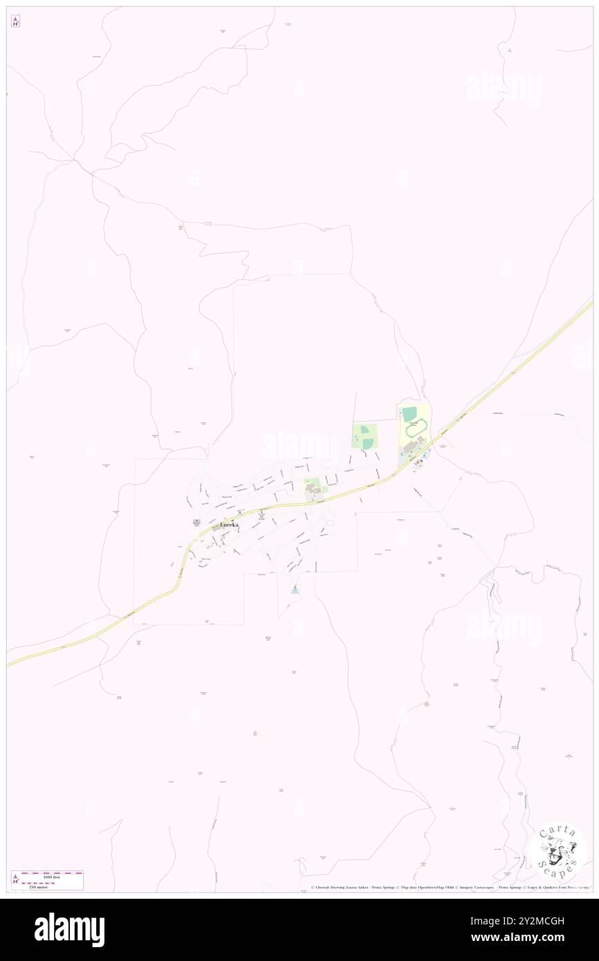 Eureka, Juab County, USA, USA, Utah, n 39 57' 14'', S 112 7' 12'', Karte, Cartascapes Map, veröffentlicht 2024. Erkunden Sie Cartascapes, eine Karte, die die vielfältigen Landschaften, Kulturen und Ökosysteme der Erde enthüllt. Reisen Sie durch Zeit und Raum und entdecken Sie die Verflechtungen der Vergangenheit, Gegenwart und Zukunft unseres Planeten. Stockfoto