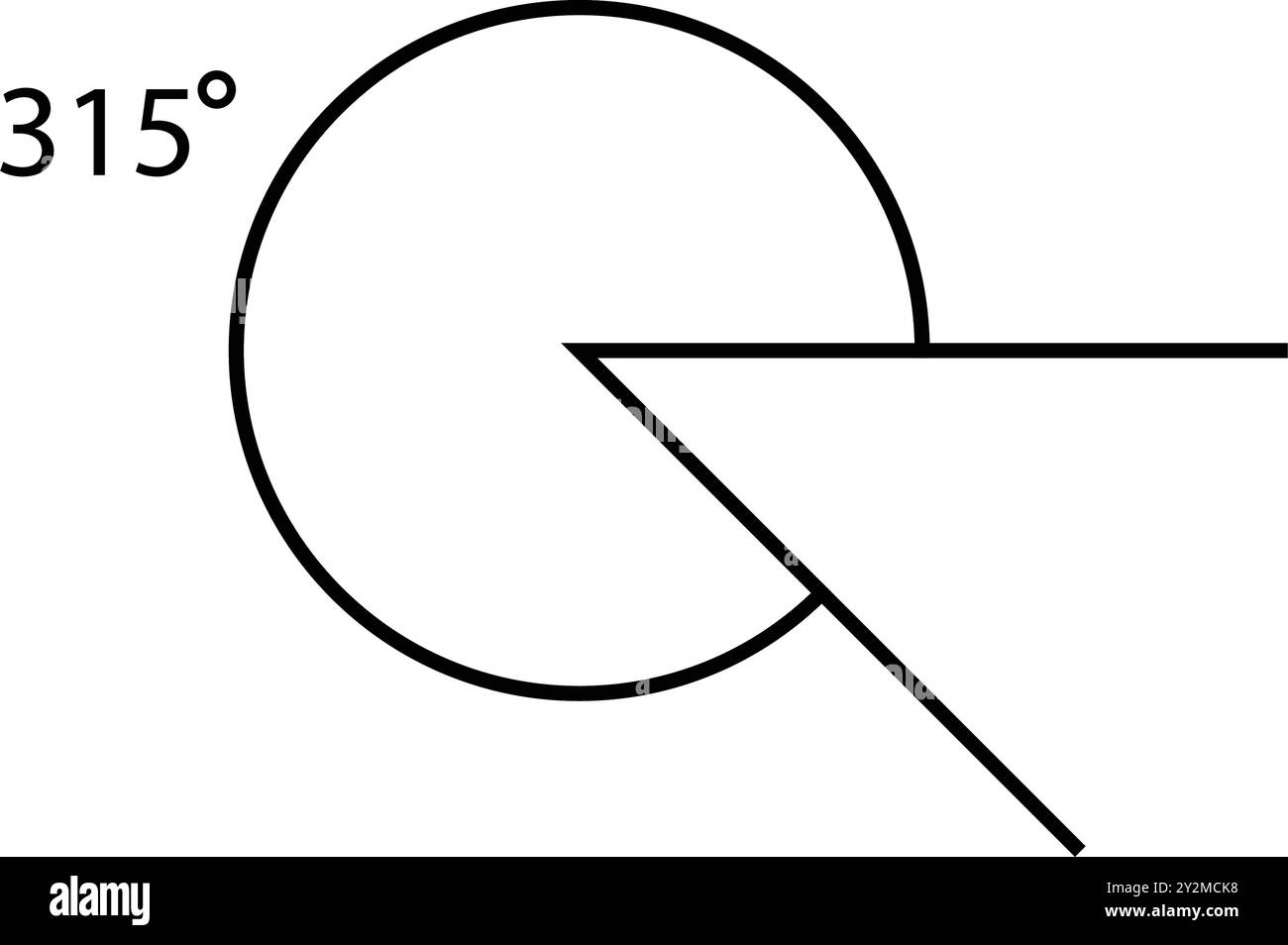 Winkelsymbol für Illustrationen Stock Vektor