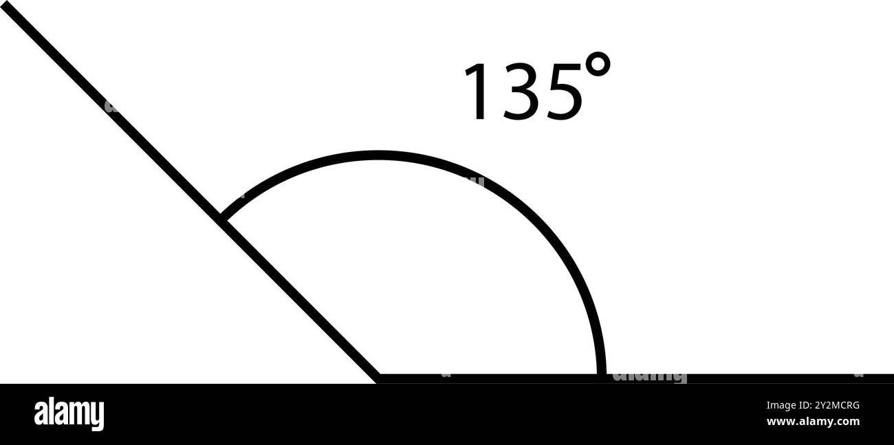 Winkelsymbol für Illustrationen Stock Vektor