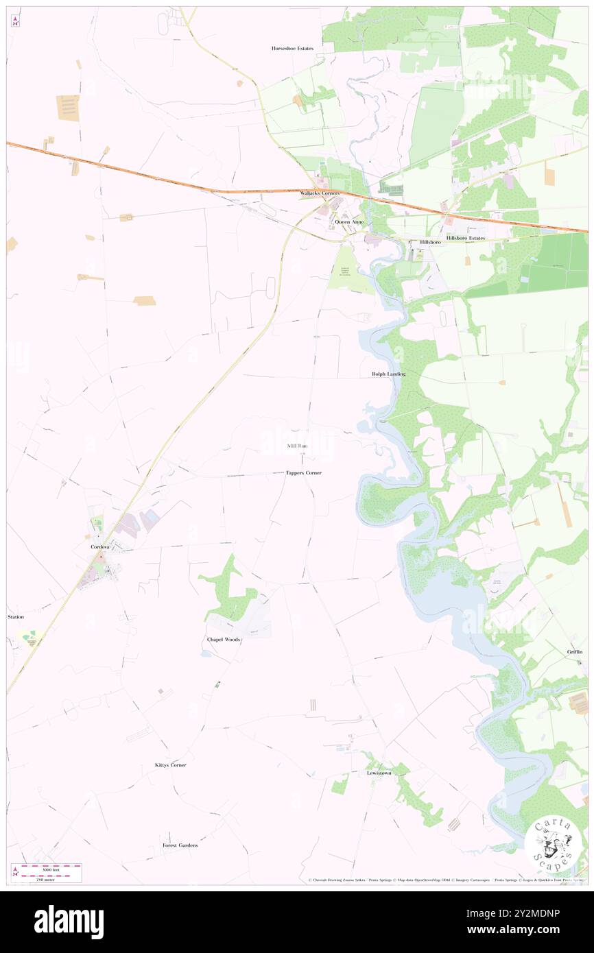 Mill Run, Talbot County, USA, USA, Maryland, n 38 53' 21'', S 75 57' 42'', Karte, Cartascapes Map, veröffentlicht 2024. Erkunden Sie Cartascapes, eine Karte, die die vielfältigen Landschaften, Kulturen und Ökosysteme der Erde enthüllt. Reisen Sie durch Zeit und Raum und entdecken Sie die Verflechtungen der Vergangenheit, Gegenwart und Zukunft unseres Planeten. Stockfoto