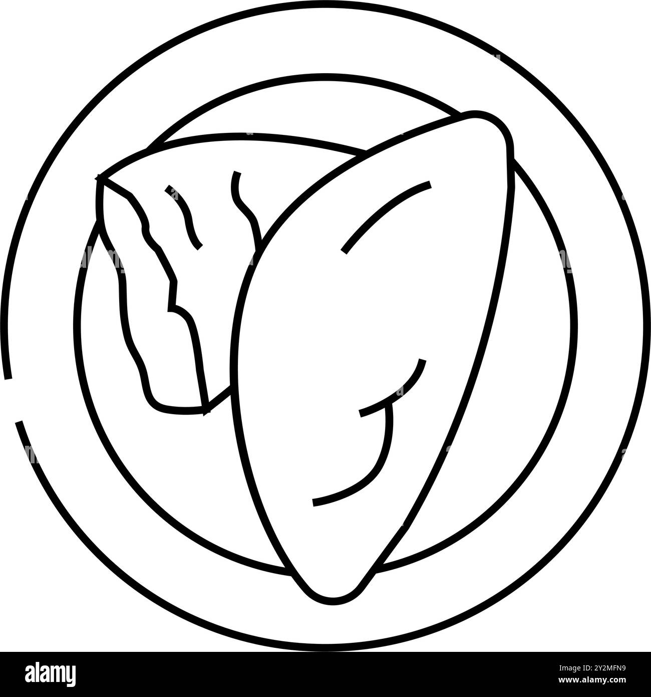 Gozleme türkische Küche Linie Symbol Vektor Illustration Stock Vektor