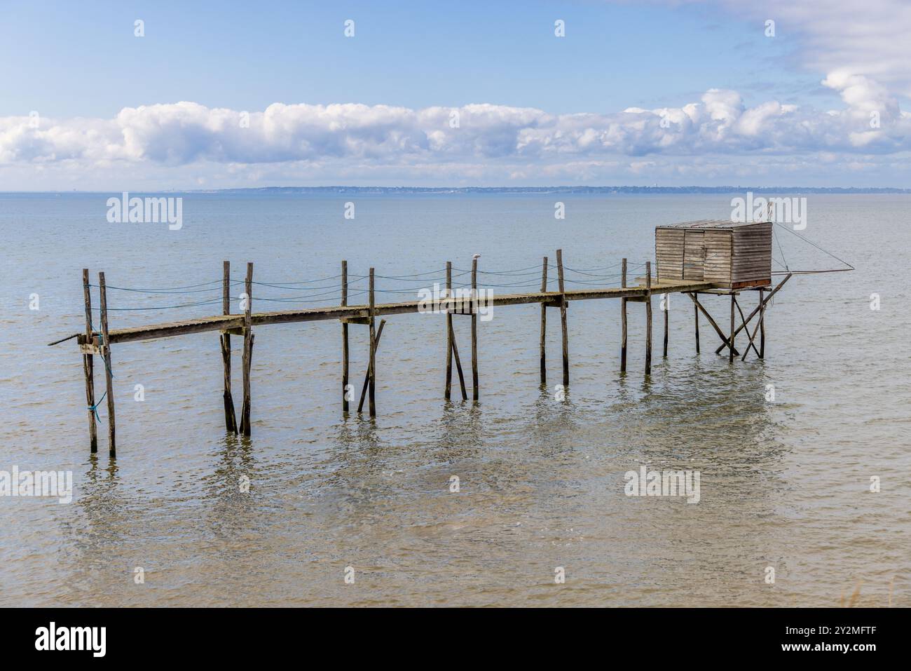 Pêcherie , Préfailles, Frankreich, Loire Atlantique, été Stockfoto
