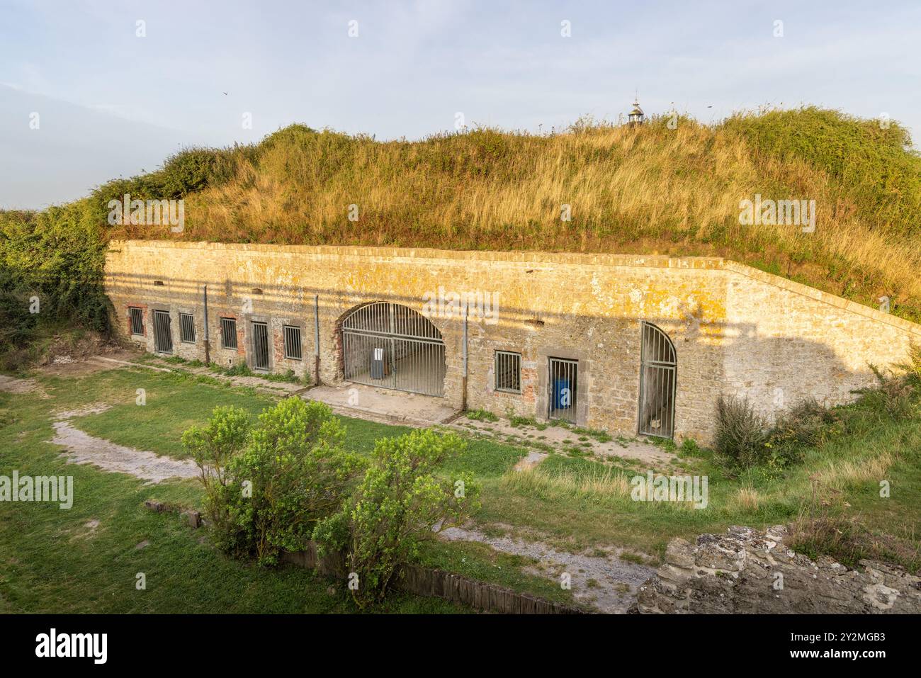 Fort d'Alprech, Le Portel, Pas de Calais Stockfoto Fort d'Alprech, Le Portel, Pas de Calais Stockfoto