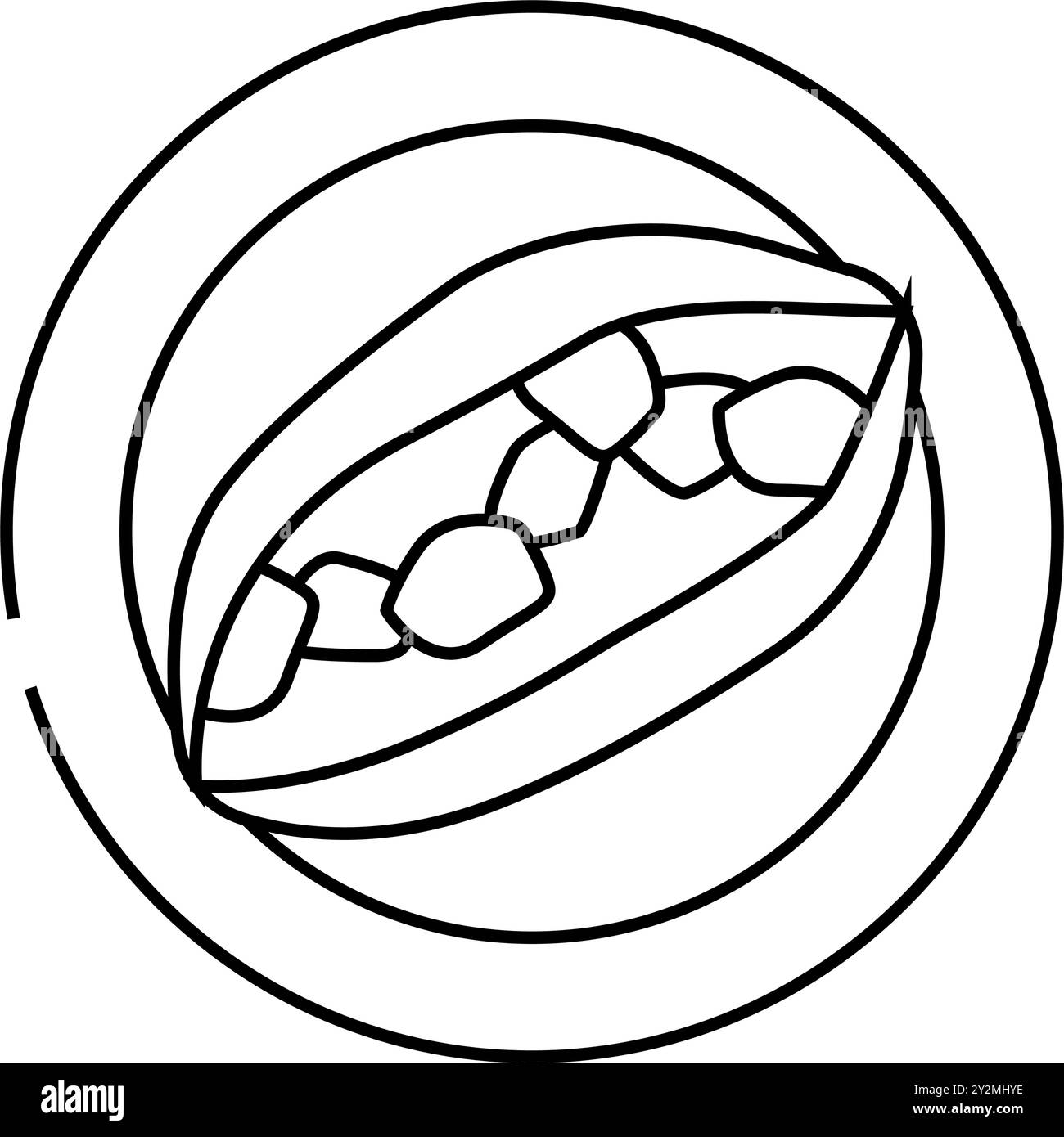 Kumpir türkische Küche Linie Symbol Vektor Illustration Stock Vektor