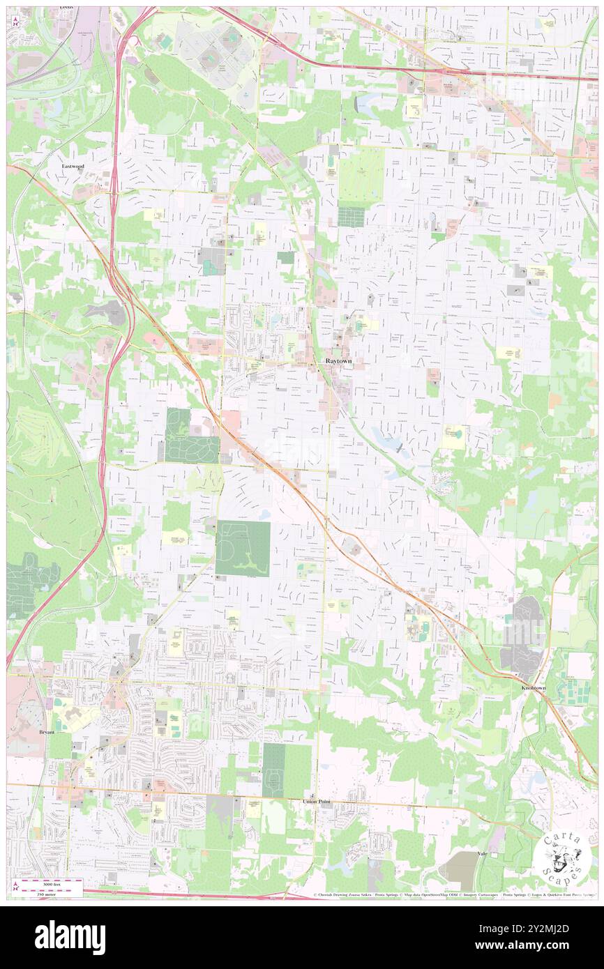 Raytown, Jackson County, USA, USA, Missouri, n 39 0' 31'', S 94 27' 48'', Karte, Cartascapes Map, veröffentlicht 2024. Erkunden Sie Cartascapes, eine Karte, die die vielfältigen Landschaften, Kulturen und Ökosysteme der Erde enthüllt. Reisen Sie durch Zeit und Raum und entdecken Sie die Verflechtungen der Vergangenheit, Gegenwart und Zukunft unseres Planeten. Stockfoto