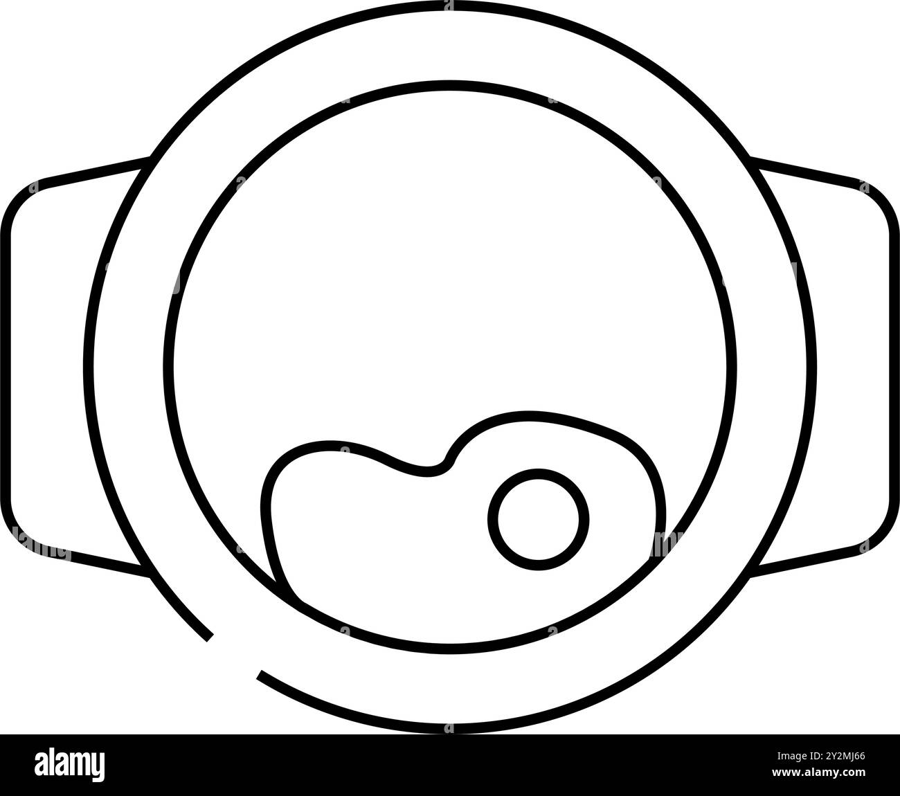 Saksuka türkische Küche Linie Icon Vektor Illustration Stock Vektor