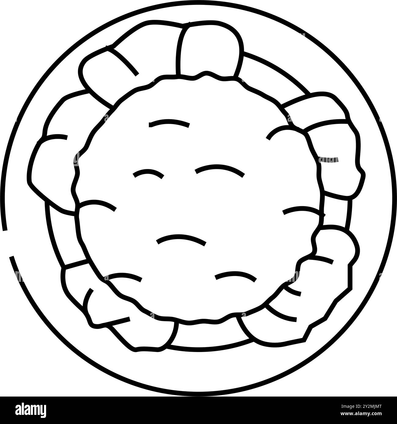 Kisir türkische Küche Linie Symbol Vektor Illustration Stock Vektor