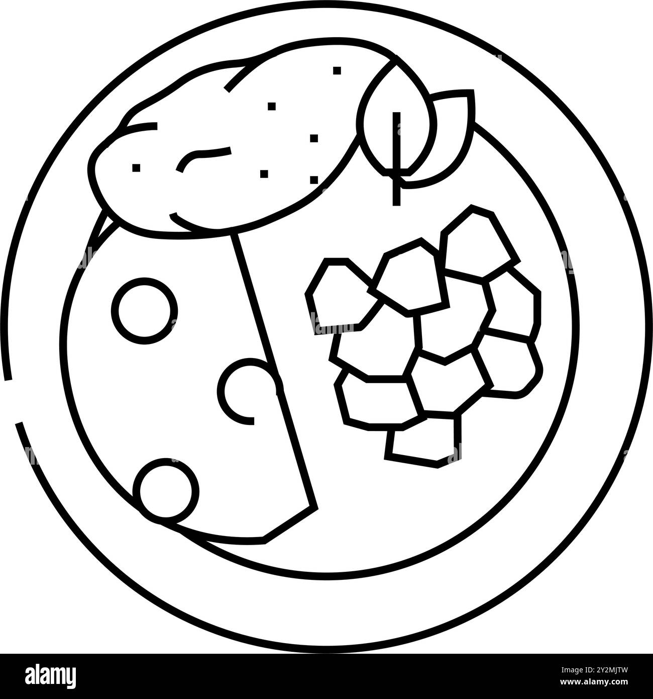 iskender Kebab türkische Küche Linie Icon Illustration Stock Vektor