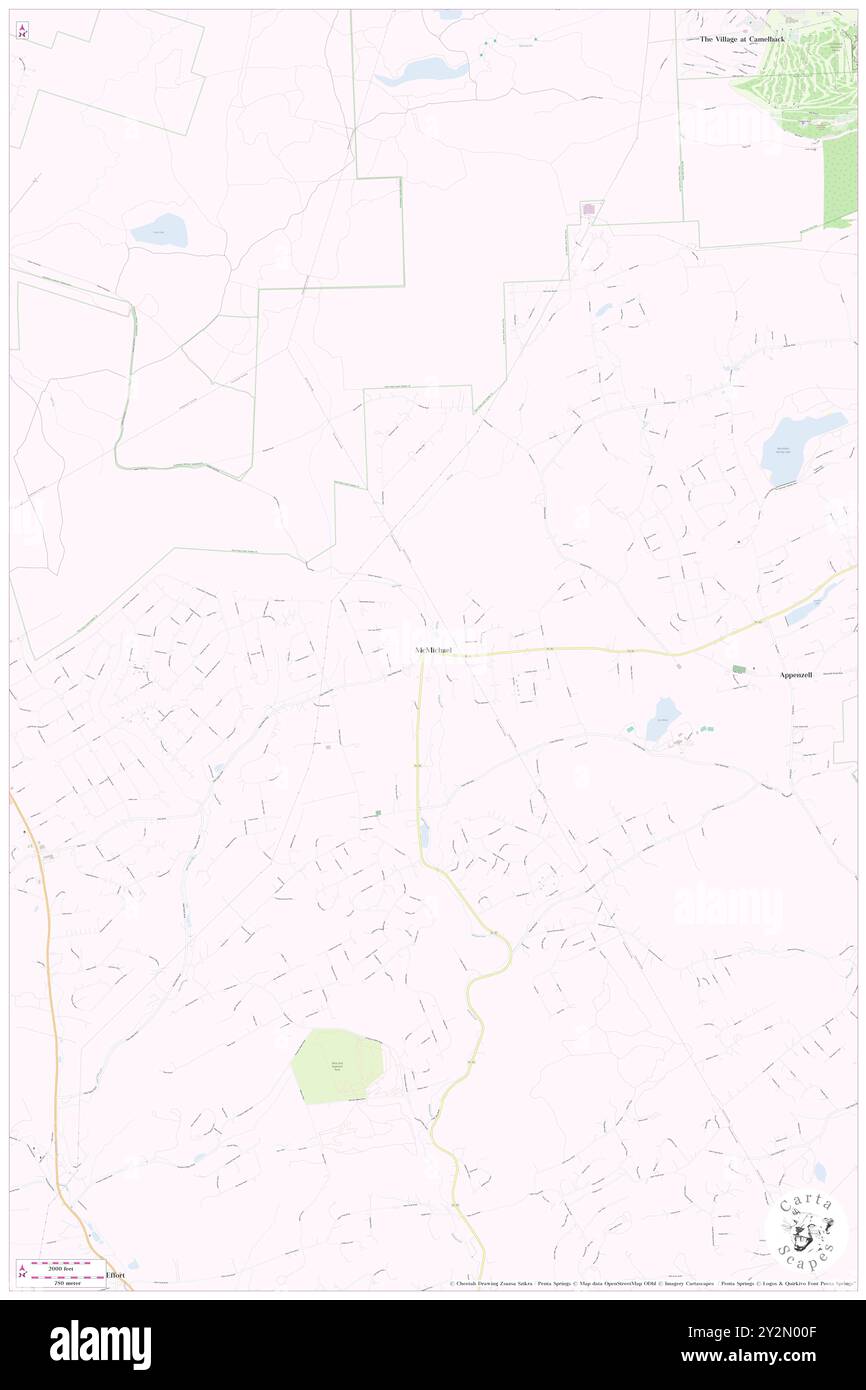 McMichael, Monroe County, USA, USA, Pennsylvania, n 40 59' 42'', S 75 23' 53'', Karte, Cartascapes Map, veröffentlicht 2024. Erkunden Sie Cartascapes, eine Karte, die die vielfältigen Landschaften, Kulturen und Ökosysteme der Erde enthüllt. Reisen Sie durch Zeit und Raum und entdecken Sie die Verflechtungen der Vergangenheit, Gegenwart und Zukunft unseres Planeten. Stockfoto