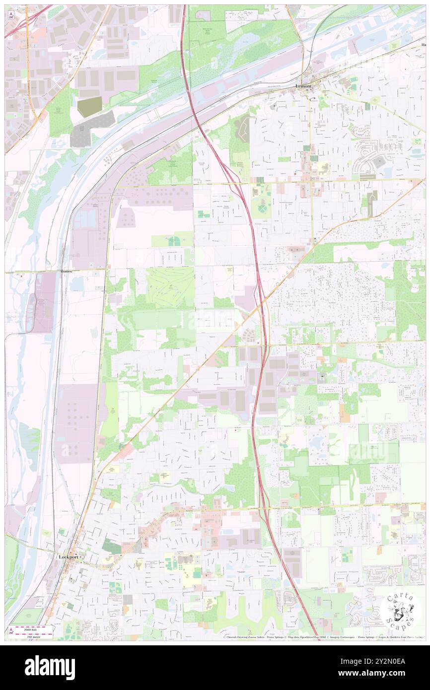 Basham Carriage Manor Estates, will County, USA, USA, Illinois, n 41 37' 53''', S 88 1' 22'', Karte, Karte, Kartenausgabe 2024. Erkunden Sie Cartascapes, eine Karte, die die vielfältigen Landschaften, Kulturen und Ökosysteme der Erde enthüllt. Reisen Sie durch Zeit und Raum und entdecken Sie die Verflechtungen der Vergangenheit, Gegenwart und Zukunft unseres Planeten. Stockfoto