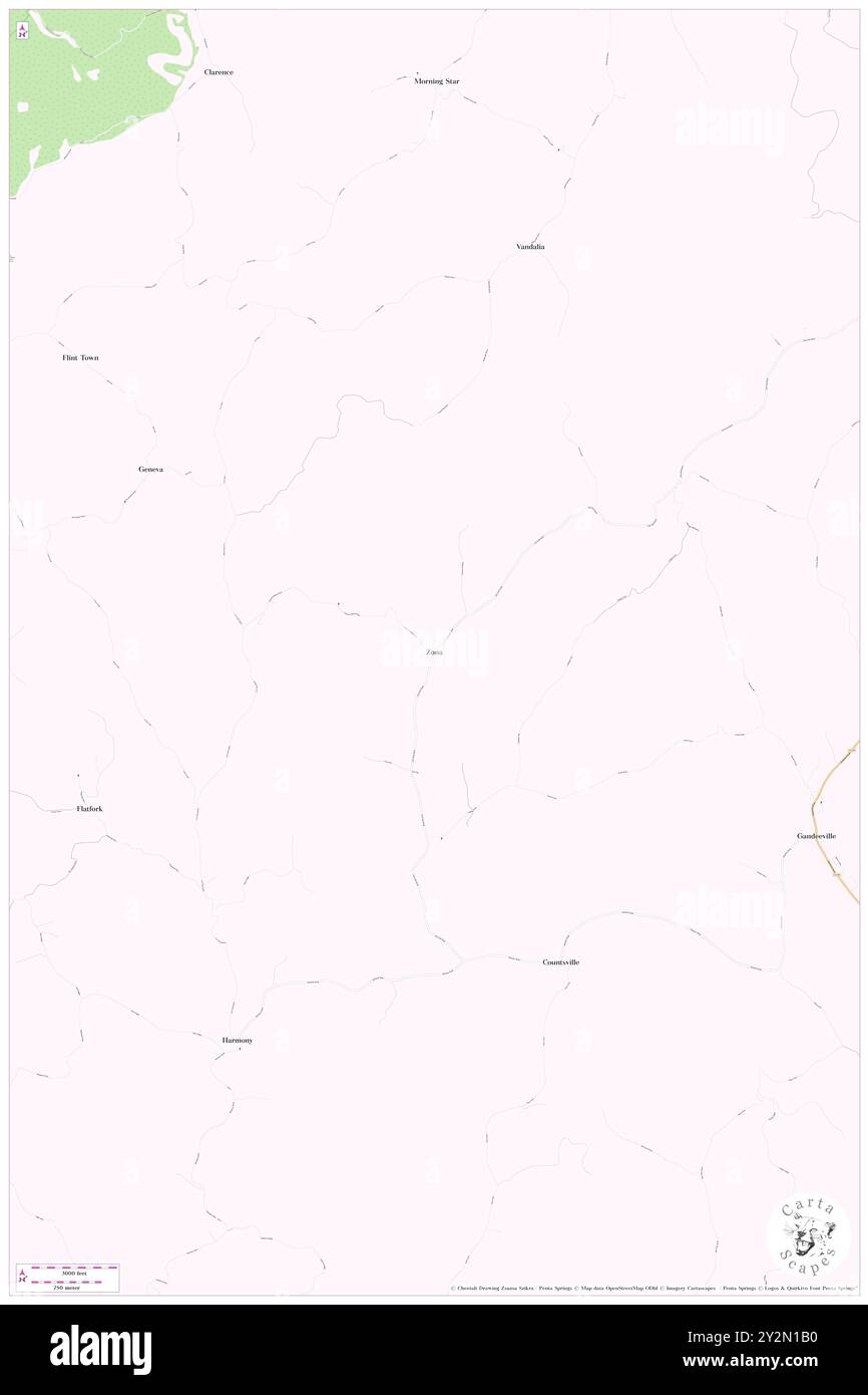 Zona, Roane County, USA, USA, West Virginia, n 38 43' 19'', S 81 27' 20'', Karte, Cartascapes Map, veröffentlicht 2024. Erkunden Sie Cartascapes, eine Karte, die die vielfältigen Landschaften, Kulturen und Ökosysteme der Erde enthüllt. Reisen Sie durch Zeit und Raum und entdecken Sie die Verflechtungen der Vergangenheit, Gegenwart und Zukunft unseres Planeten. Stockfoto