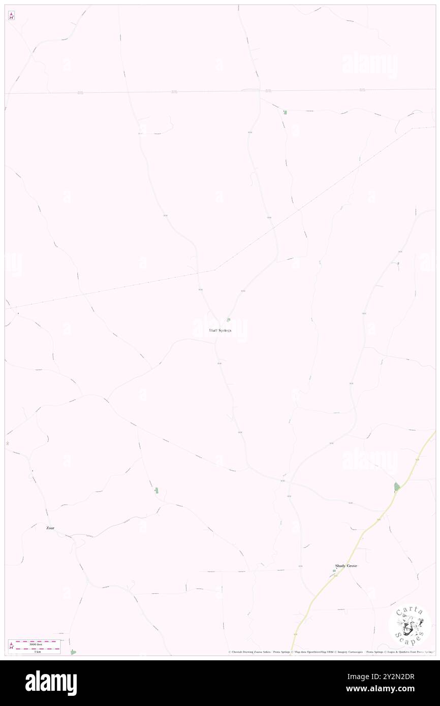 Bluff Springs, Coffee County, USA, USA, Alabama, n 31 34' 15'', S 86 4' 1'', Karte, Cartascapes Map, veröffentlicht 2024. Erkunden Sie Cartascapes, eine Karte, die die vielfältigen Landschaften, Kulturen und Ökosysteme der Erde enthüllt. Reisen Sie durch Zeit und Raum und entdecken Sie die Verflechtungen der Vergangenheit, Gegenwart und Zukunft unseres Planeten. Stockfoto