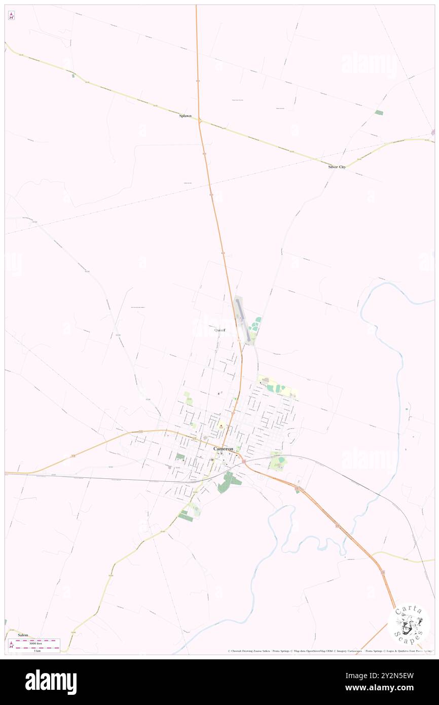 Quinif, Milam County, USA, USA, Texas, n 30 52' 37'', S 96 58' 39'', Karte, Cartascapes Map, veröffentlicht 2024. Erkunden Sie Cartascapes, eine Karte, die die vielfältigen Landschaften, Kulturen und Ökosysteme der Erde enthüllt. Reisen Sie durch Zeit und Raum und entdecken Sie die Verflechtungen der Vergangenheit, Gegenwart und Zukunft unseres Planeten. Stockfoto