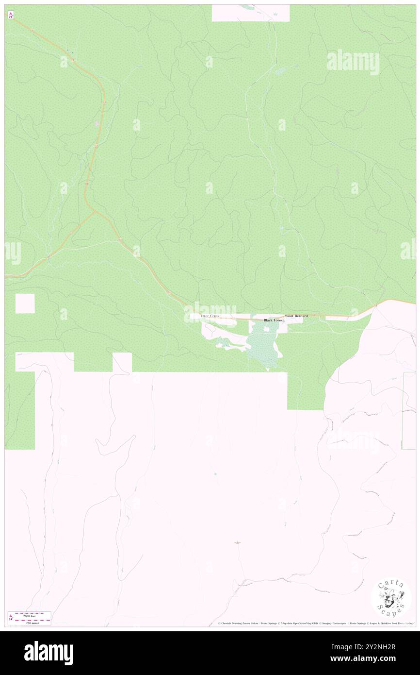 Deer Creek, Tehama County, USA, USA, Kalifornien, n 40 15' 35''', S 121 23' 34'', Karte, Cartascapes Map, veröffentlicht 2024. Erkunden Sie Cartascapes, eine Karte, die die vielfältigen Landschaften, Kulturen und Ökosysteme der Erde enthüllt. Reisen Sie durch Zeit und Raum und entdecken Sie die Verflechtungen der Vergangenheit, Gegenwart und Zukunft unseres Planeten. Stockfoto