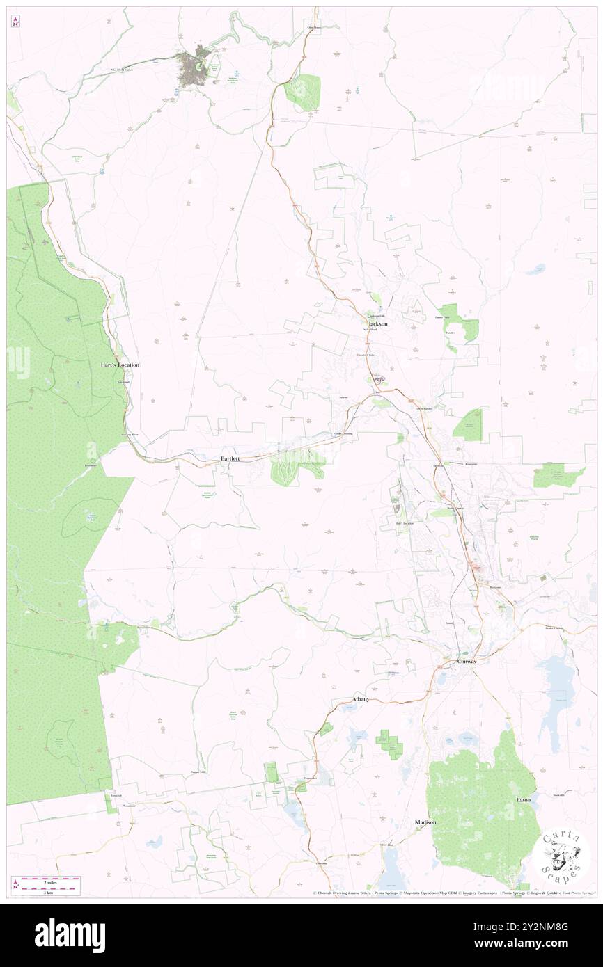 Bartlett, Carroll County, USA, New Hampshire, n 44 4' 41'', S 71 16' 58'', Karte, Cartascapes Map, veröffentlicht 2024. Erkunden Sie Cartascapes, eine Karte, die die vielfältigen Landschaften, Kulturen und Ökosysteme der Erde enthüllt. Reisen Sie durch Zeit und Raum und entdecken Sie die Verflechtungen der Vergangenheit, Gegenwart und Zukunft unseres Planeten. Stockfoto