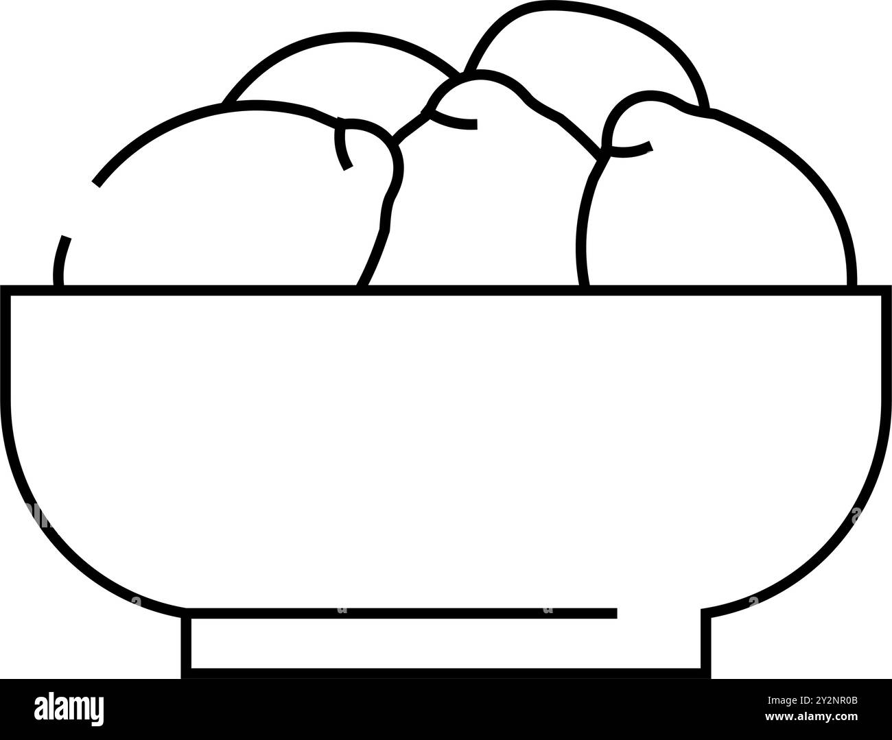 tasse Zitronen Linie Symbol Vektorgrafik Stock Vektor