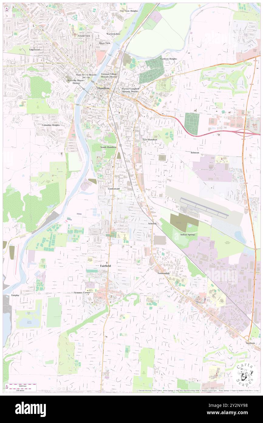 Dixiedale, Butler County, USA, USA, Ohio, n 39 21' 59''', S 84 33' 1'', Karte, Cartascapes Map, veröffentlicht 2024. Erkunden Sie Cartascapes, eine Karte, die die vielfältigen Landschaften, Kulturen und Ökosysteme der Erde enthüllt. Reisen Sie durch Zeit und Raum und entdecken Sie die Verflechtungen der Vergangenheit, Gegenwart und Zukunft unseres Planeten. Stockfoto