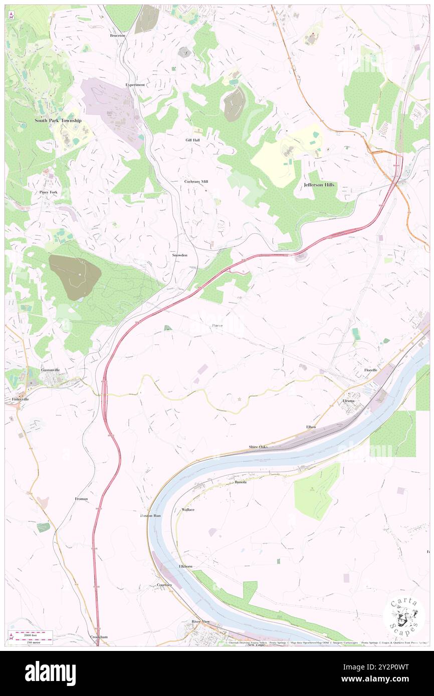 Pierce, Allegheny County, USA, USA, Pennsylvania, n 40 15' 56''', S 79 57' 22'', Karte, Cartascapes Map, veröffentlicht 2024. Erkunden Sie Cartascapes, eine Karte, die die vielfältigen Landschaften, Kulturen und Ökosysteme der Erde enthüllt. Reisen Sie durch Zeit und Raum und entdecken Sie die Verflechtungen der Vergangenheit, Gegenwart und Zukunft unseres Planeten. Stockfoto