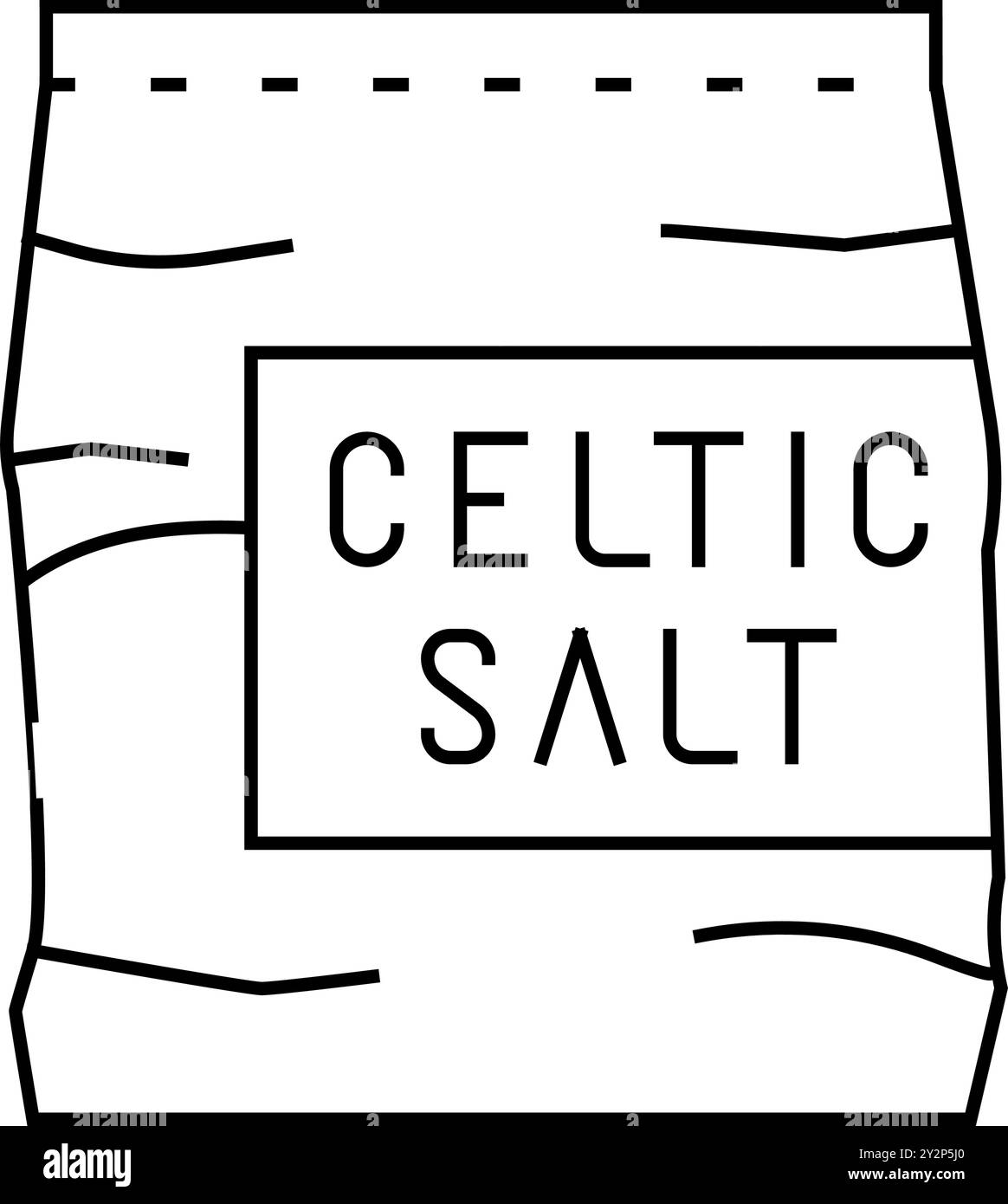 keltische Meersalzlinie Symbolvektor Illustration Stock Vektor