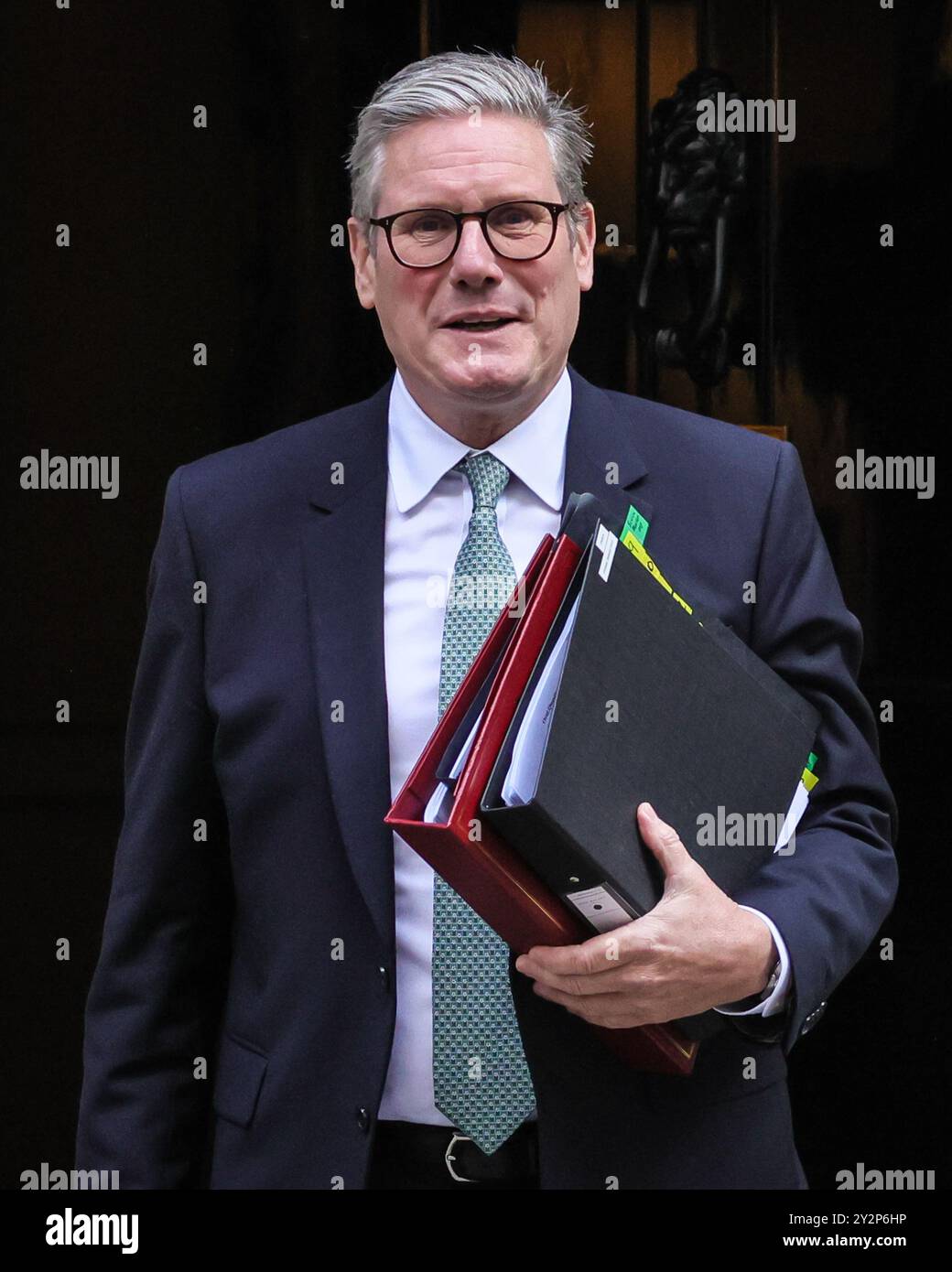 London, Großbritannien. September 2024. Premierminister Sir Keir Starmer verlässt die Downing Street 10 für Fragen des Premierministers im Parlament. Quelle: Imageplotter/Alamy Live News Stockfoto