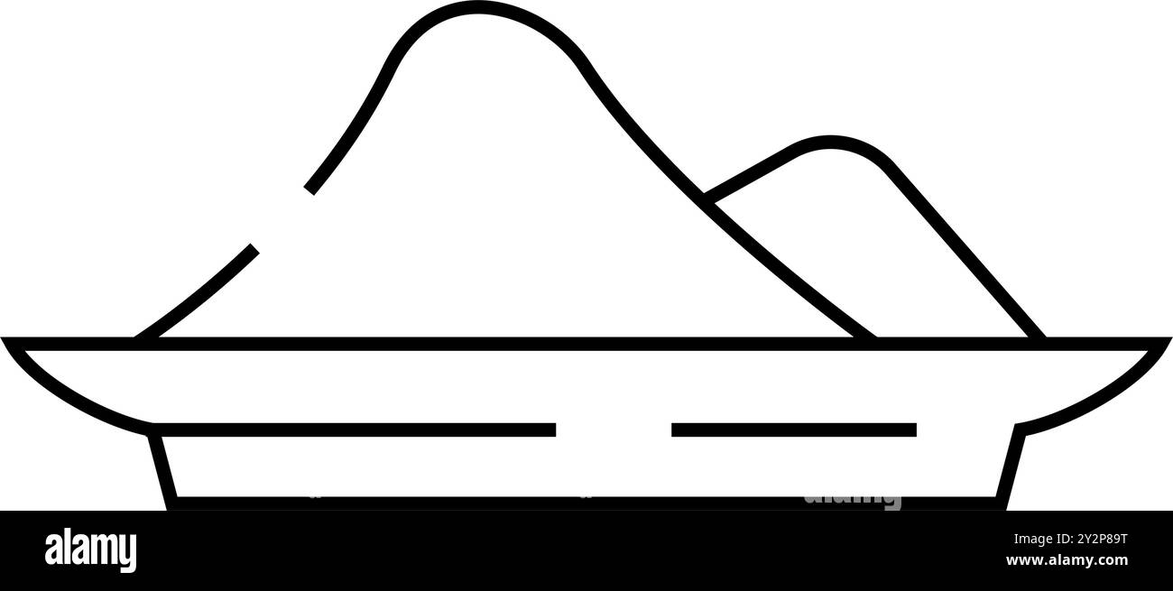 Abbildung des Symbols für geräuchertes Salz Stock Vektor