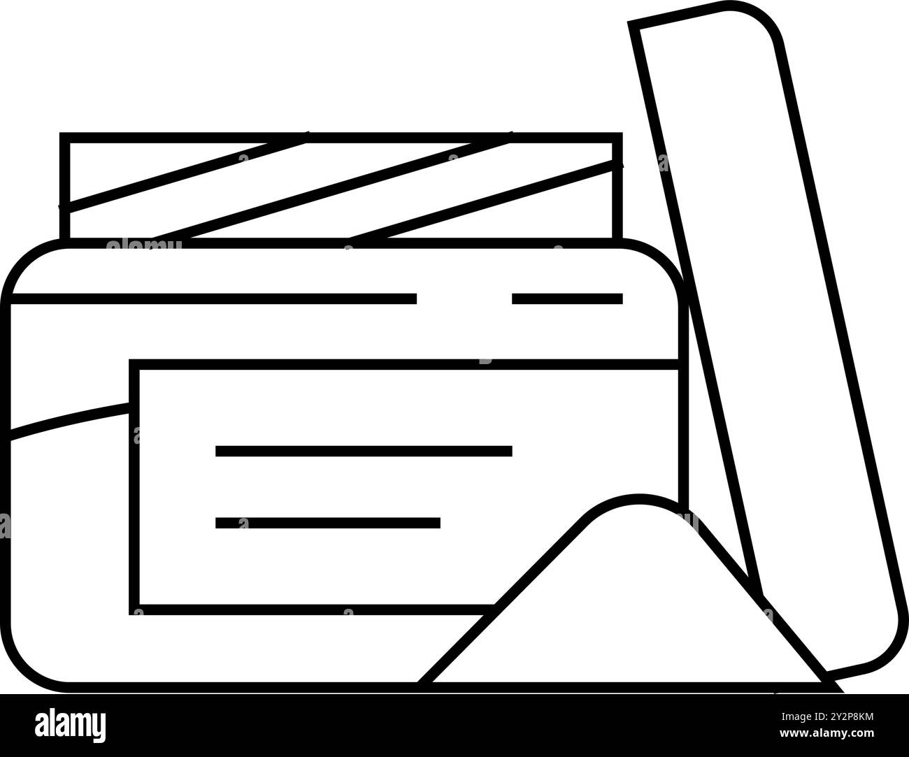 Abbildung des Symbols für Scrub Salze Line Stock Vektor