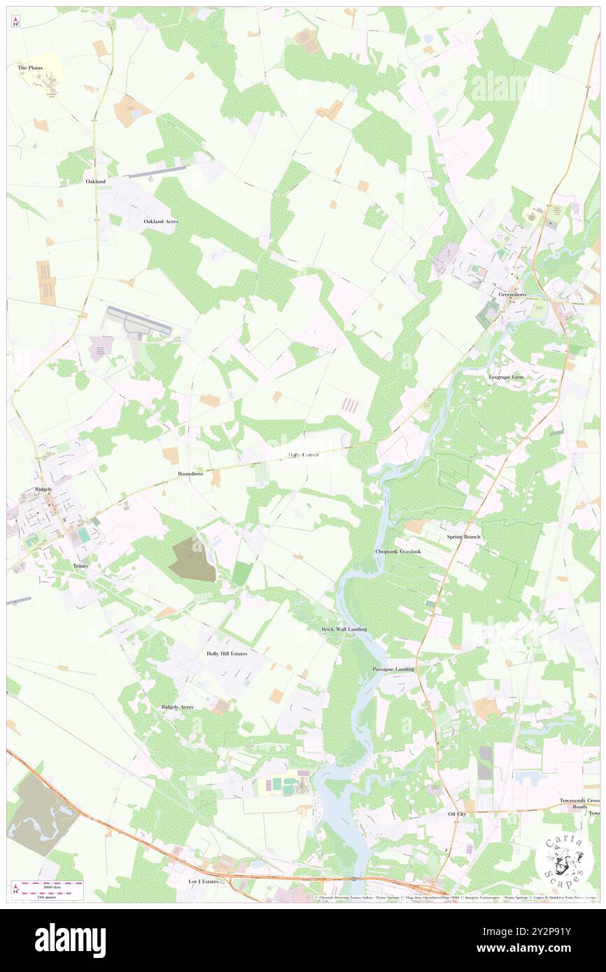 Holly Corner, Caroline County, USA, USA, Maryland, n 38 57' 9'', S 75 50' 26'', Karte, Cartascapes Map, veröffentlicht 2024. Erkunden Sie Cartascapes, eine Karte, die die vielfältigen Landschaften, Kulturen und Ökosysteme der Erde enthüllt. Reisen Sie durch Zeit und Raum und entdecken Sie die Verflechtungen der Vergangenheit, Gegenwart und Zukunft unseres Planeten. Stockfoto