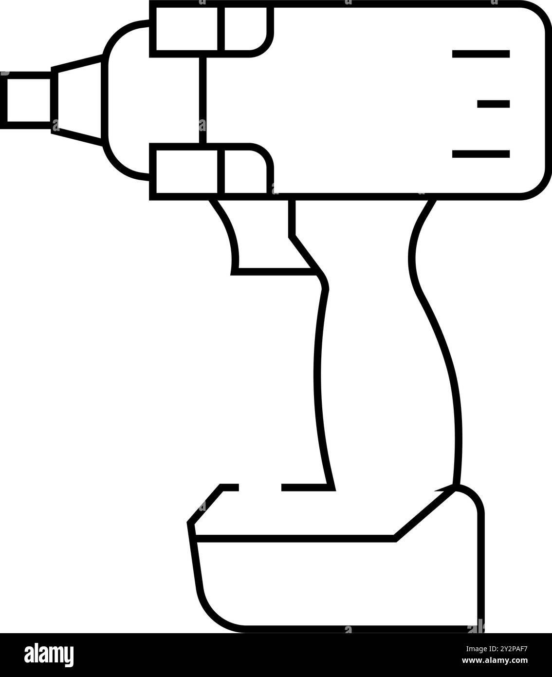 Vektorgrafik für Symbole der Schlagschraubenlinie Stock Vektor