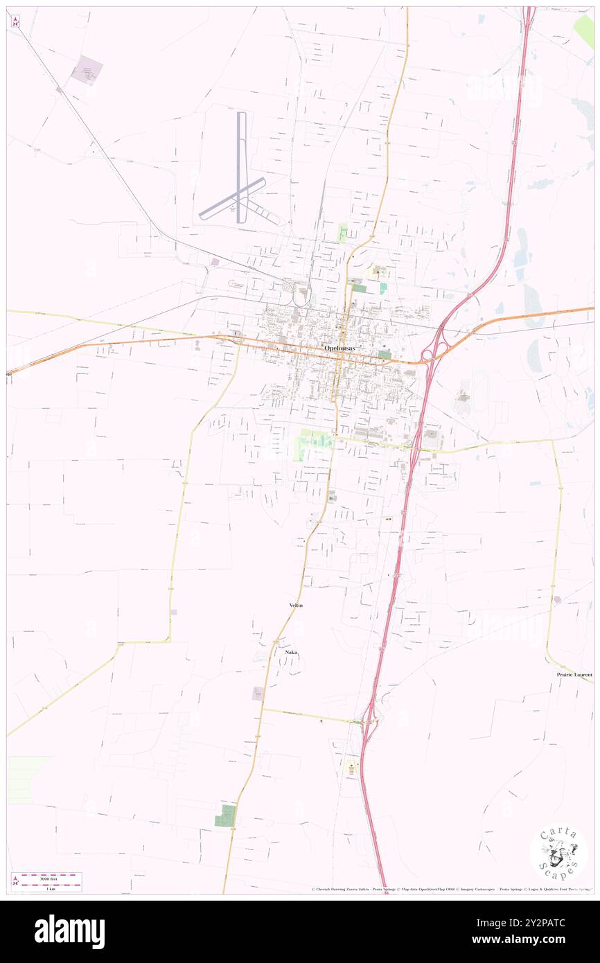 Opelousas, Saint Landry Parish, USA, USA, Louisiana, n 30 32' 0'', S 92 4' 53'', Karte, Cartascapes Map, veröffentlicht 2024. Erkunden Sie Cartascapes, eine Karte, die die vielfältigen Landschaften, Kulturen und Ökosysteme der Erde enthüllt. Reisen Sie durch Zeit und Raum und entdecken Sie die Verflechtungen der Vergangenheit, Gegenwart und Zukunft unseres Planeten. Stockfoto