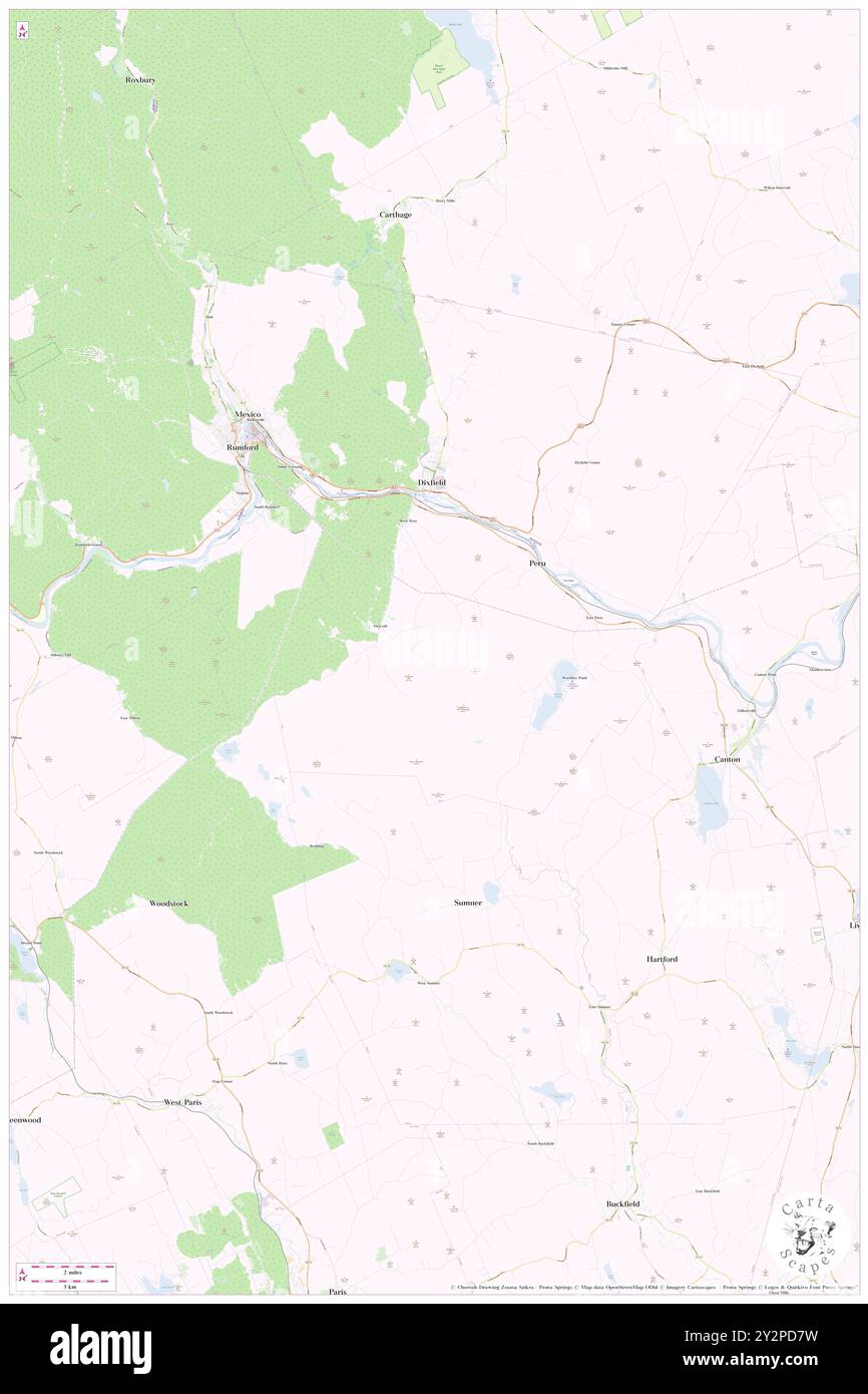 Peru, Oxford County, USA, Maine, n 44 30' 24'', S 70 24' 19'', Karte, Cartascapes Map, veröffentlicht 2024. Erkunden Sie Cartascapes, eine Karte, die die vielfältigen Landschaften, Kulturen und Ökosysteme der Erde enthüllt. Reisen Sie durch Zeit und Raum und entdecken Sie die Verflechtungen der Vergangenheit, Gegenwart und Zukunft unseres Planeten. Stockfoto