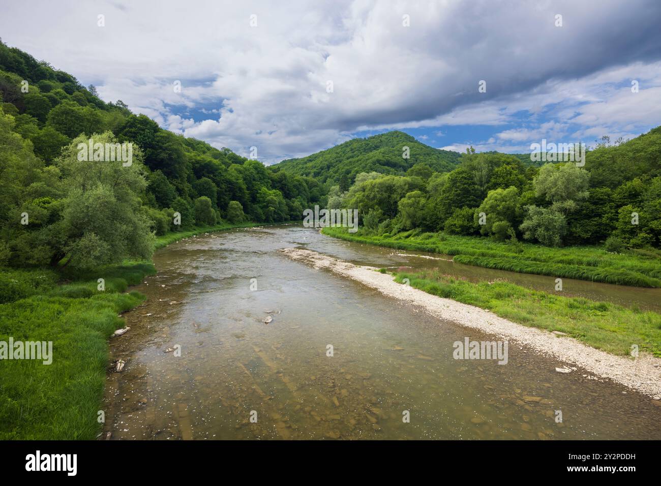 San Valley Landscape Park, Gmina Lutowiska, Bieszczady, Woiwodschaft Podkarpackie, Polen Stockfoto