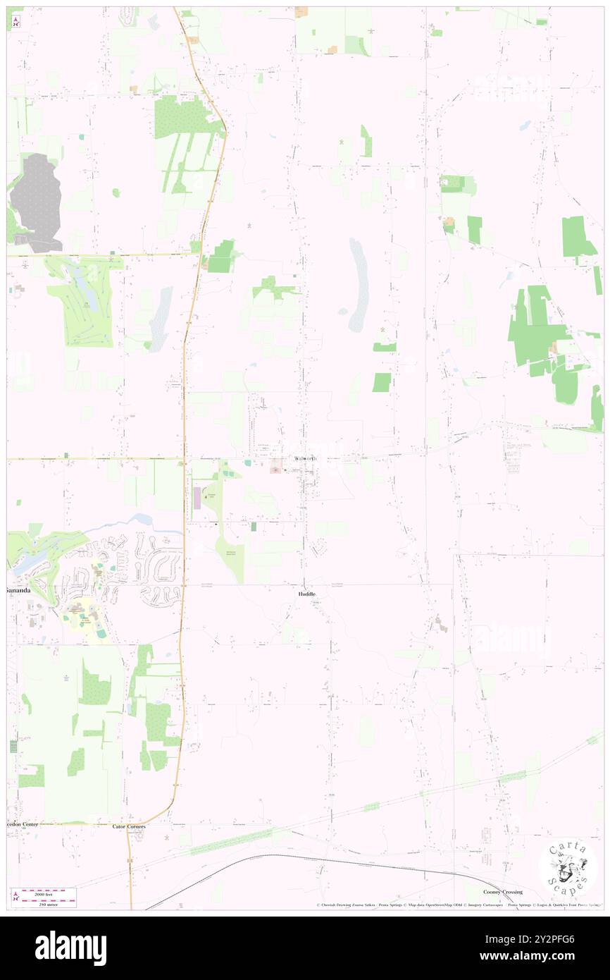 Walworth, Wayne County, USA, USA, New York, n 43 8' 21'', S 77 16' 19'', Karte, Cartascapes Map, veröffentlicht 2024. Erkunden Sie Cartascapes, eine Karte, die die vielfältigen Landschaften, Kulturen und Ökosysteme der Erde enthüllt. Reisen Sie durch Zeit und Raum und entdecken Sie die Verflechtungen der Vergangenheit, Gegenwart und Zukunft unseres Planeten. Stockfoto