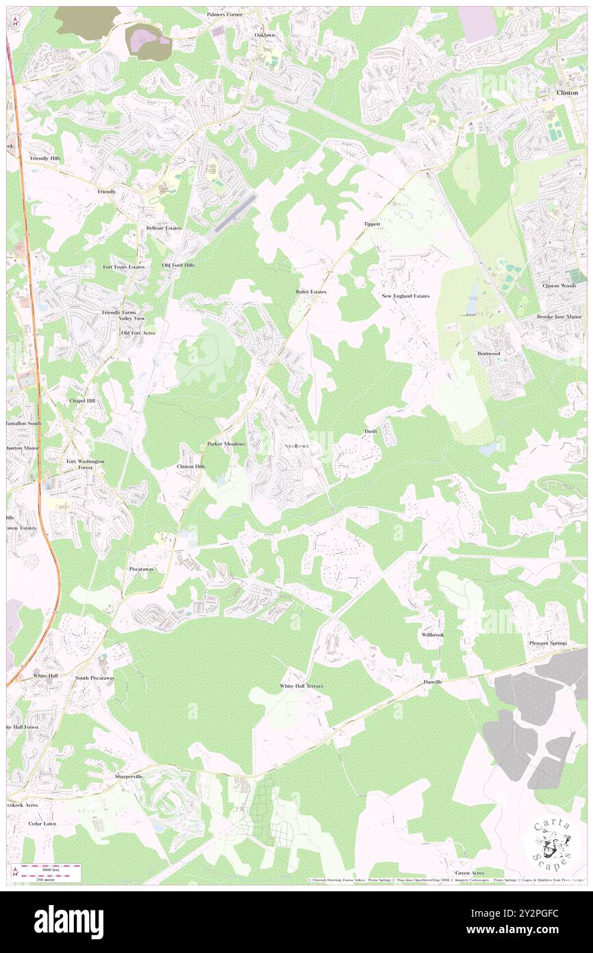 Windbrook, Prince George's County, USA, USA, Maryland, n 38 43' 2'', S 76 56' 42'', Karte, Cartascapes Map, veröffentlicht 2024. Erkunden Sie Cartascapes, eine Karte, die die vielfältigen Landschaften, Kulturen und Ökosysteme der Erde enthüllt. Reisen Sie durch Zeit und Raum und entdecken Sie die Verflechtungen der Vergangenheit, Gegenwart und Zukunft unseres Planeten. Stockfoto