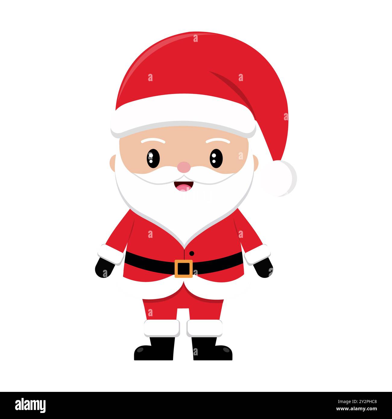 Vektor-Illustration des Zeichentrickfilms Santa Claus Stockfoto