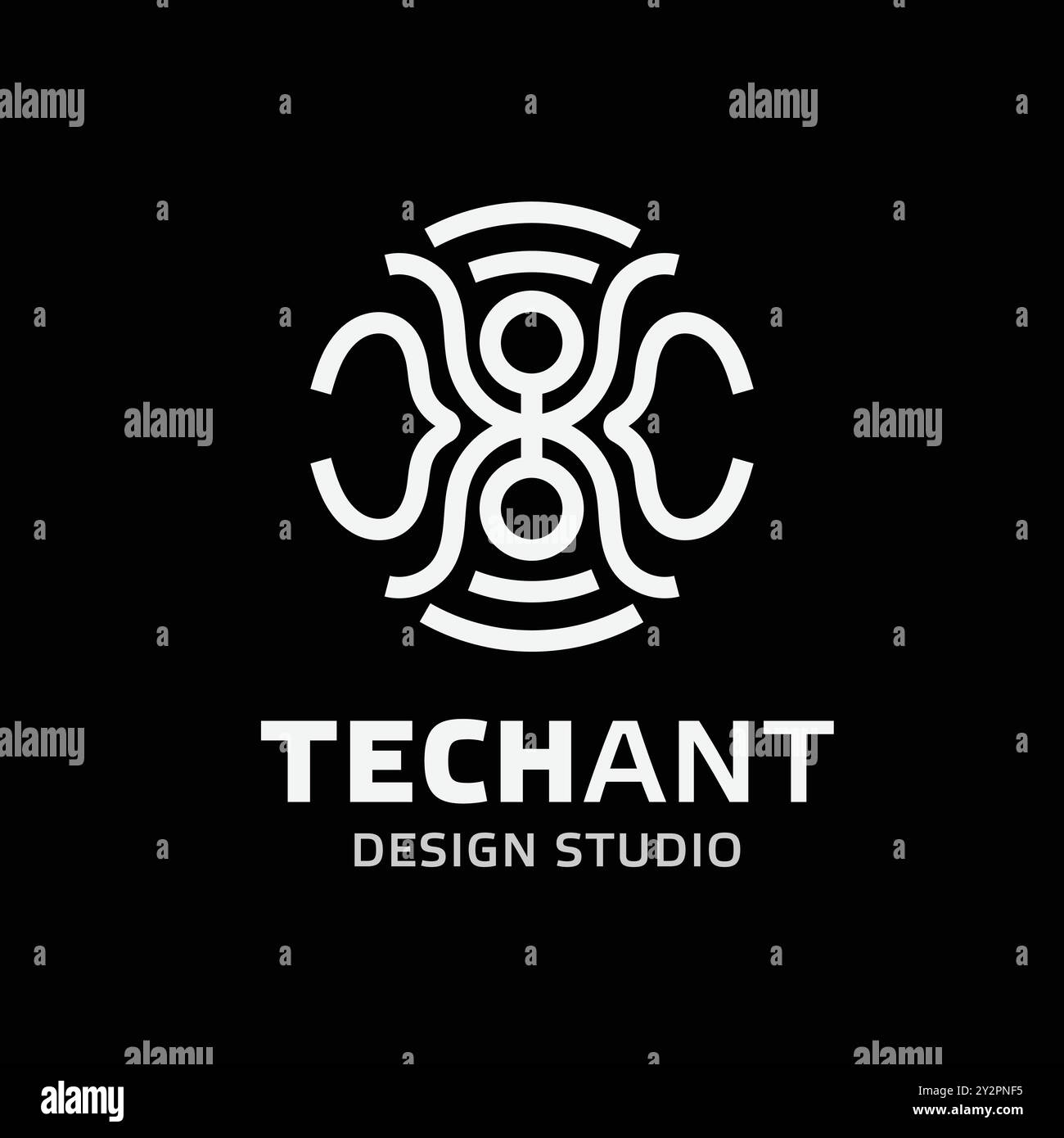 Einfache Und Saubere Ant-Kontur-Symbol Vektor-Illustration Stock Vektor