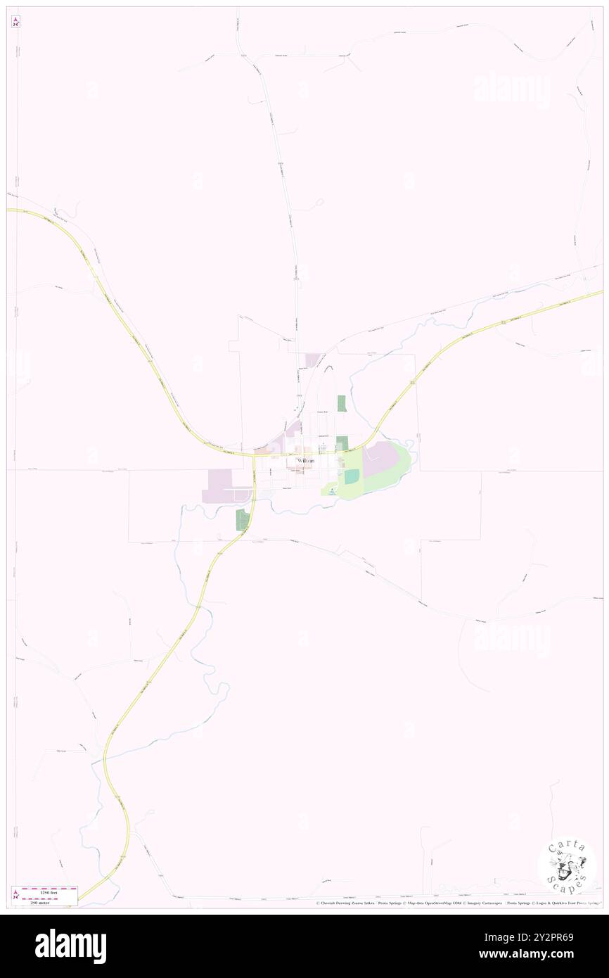 Wilton, Monroe County, USA, USA, Wisconsin, n 43 48' 48'', S 90 31' 40'', Karte, Cartascapes Map, veröffentlicht 2024. Erkunden Sie Cartascapes, eine Karte, die die vielfältigen Landschaften, Kulturen und Ökosysteme der Erde enthüllt. Reisen Sie durch Zeit und Raum und entdecken Sie die Verflechtungen der Vergangenheit, Gegenwart und Zukunft unseres Planeten. Stockfoto