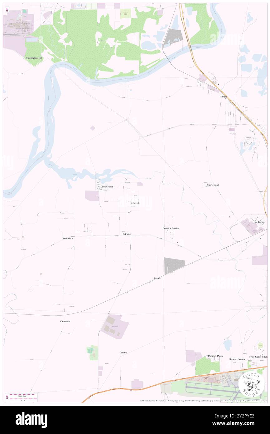 Selbrook, Montgomery County, USA, Vereinigte Staaten, Alabama, n 32 21' 41'', S 86 25' 44'', Karte, Cartascapes Map, veröffentlicht 2024. Erkunden Sie Cartascapes, eine Karte, die die vielfältigen Landschaften, Kulturen und Ökosysteme der Erde enthüllt. Reisen Sie durch Zeit und Raum und entdecken Sie die Verflechtungen der Vergangenheit, Gegenwart und Zukunft unseres Planeten. Stockfoto