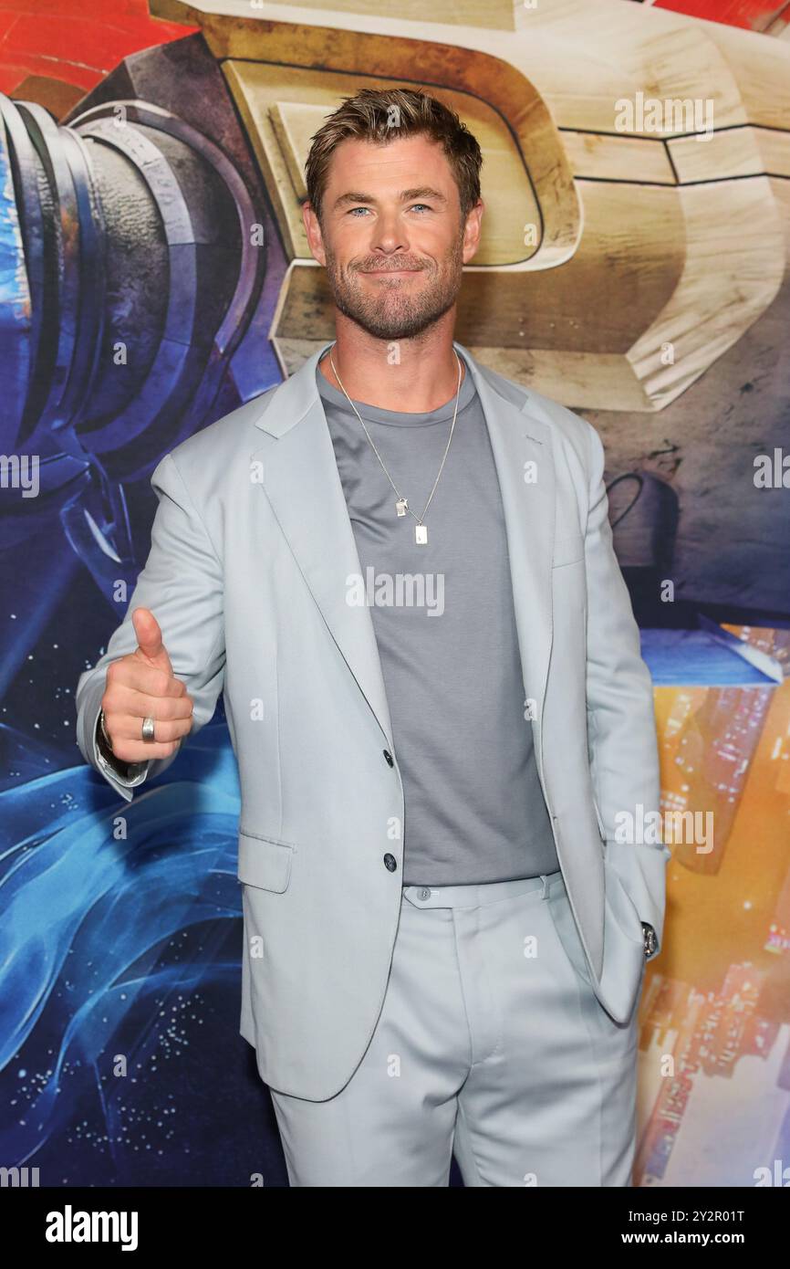 September 2024: CHRIS HEMSWORTH nimmt am 11. September 2024 an der australischen Premiere von „Transformers One“ im IMAX Sydney in Sydney, NSW Australien Teil (Foto: © Christopher Khoury/Australian Press Agency via ZUMA Press Wire). Nicht für kommerzielle ZWECKE! Stockfoto