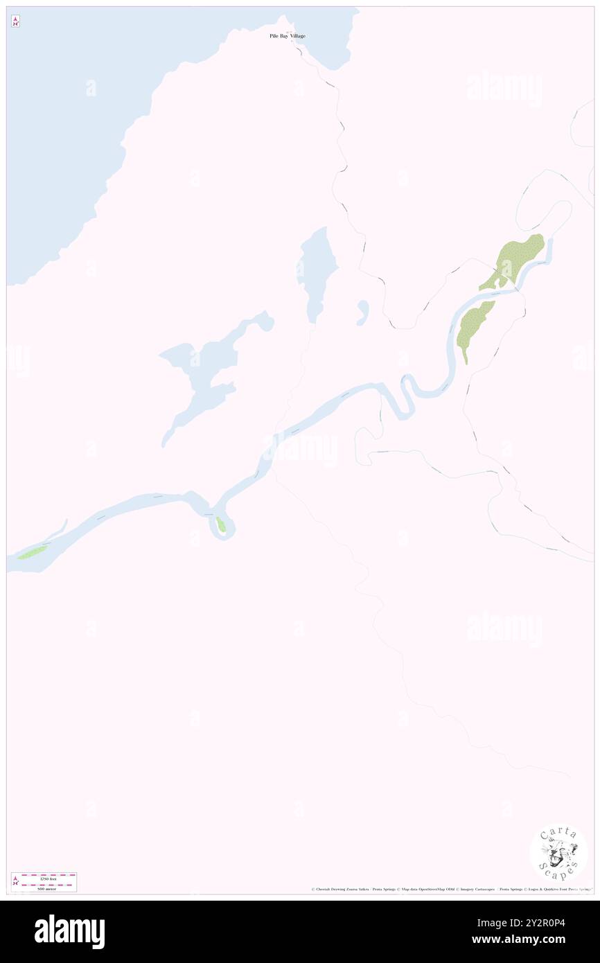 Old Iliamna, Lake and Peninsula Borough, USA, USA, Alaska, N 59 44' 39''', S 153 53' 0''', Karte, Cartascapes Map veröffentlicht 2024. Erkunden Sie Cartascapes, eine Karte, die die vielfältigen Landschaften, Kulturen und Ökosysteme der Erde enthüllt. Reisen Sie durch Zeit und Raum und entdecken Sie die Verflechtungen der Vergangenheit, Gegenwart und Zukunft unseres Planeten. Stockfoto