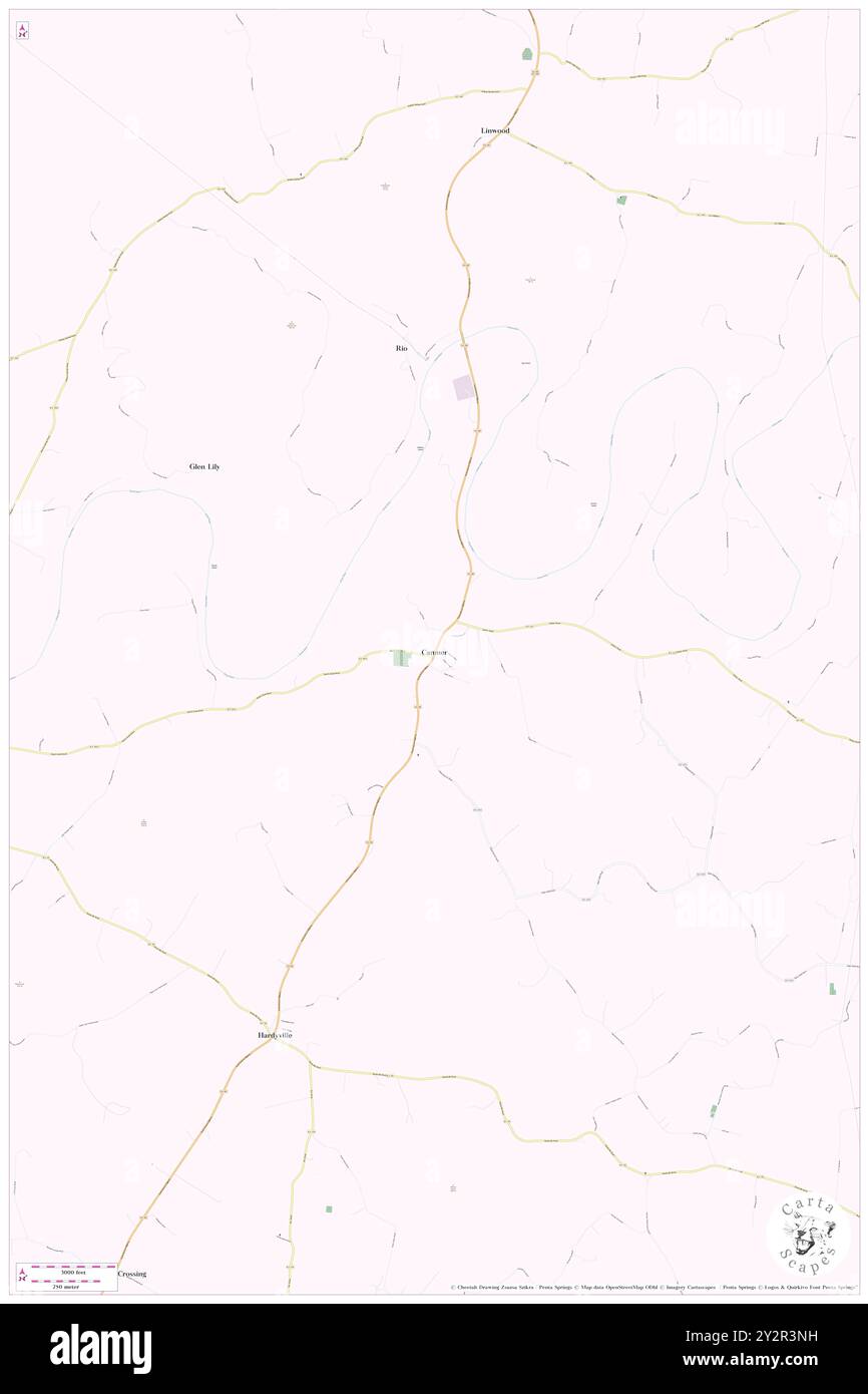 Canmer, Hart County, USA, USA, Kentucky, n 37 17' 25'', S 85 46' 1'', Karte, Cartascapes Map, veröffentlicht 2024. Erkunden Sie Cartascapes, eine Karte, die die vielfältigen Landschaften, Kulturen und Ökosysteme der Erde enthüllt. Reisen Sie durch Zeit und Raum und entdecken Sie die Verflechtungen der Vergangenheit, Gegenwart und Zukunft unseres Planeten. Stockfoto