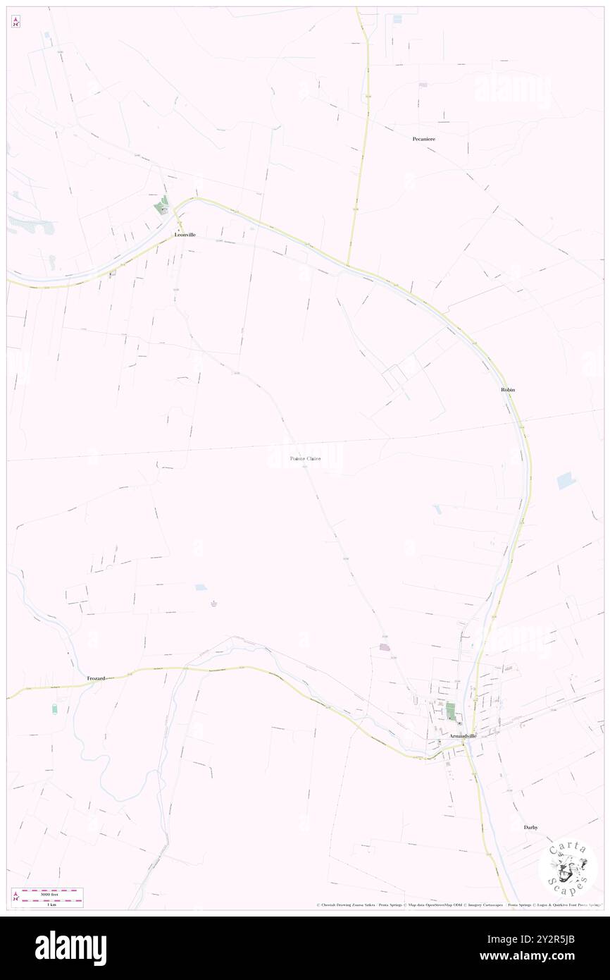 Pointe Claire, Saint Landry Parish, USA, USA, Louisiana, n 30 26' 16'', S 91 57' 29'', Karte, Cartascapes Map, veröffentlicht 2024. Erkunden Sie Cartascapes, eine Karte, die die vielfältigen Landschaften, Kulturen und Ökosysteme der Erde enthüllt. Reisen Sie durch Zeit und Raum und entdecken Sie die Verflechtungen der Vergangenheit, Gegenwart und Zukunft unseres Planeten. Stockfoto