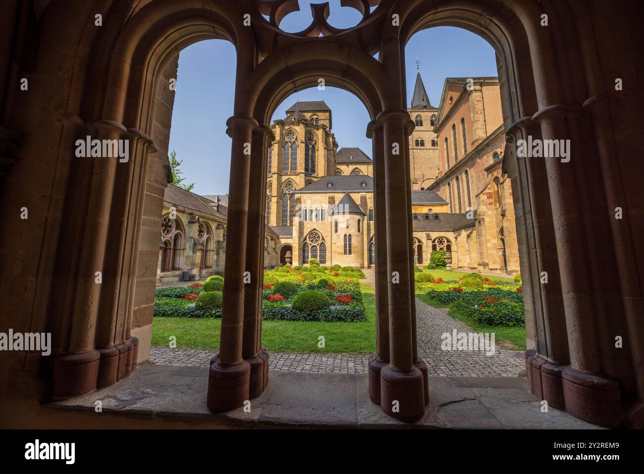 Die Kreuzgänge des Trierer Doms, Trier, Deutschland Stockfoto