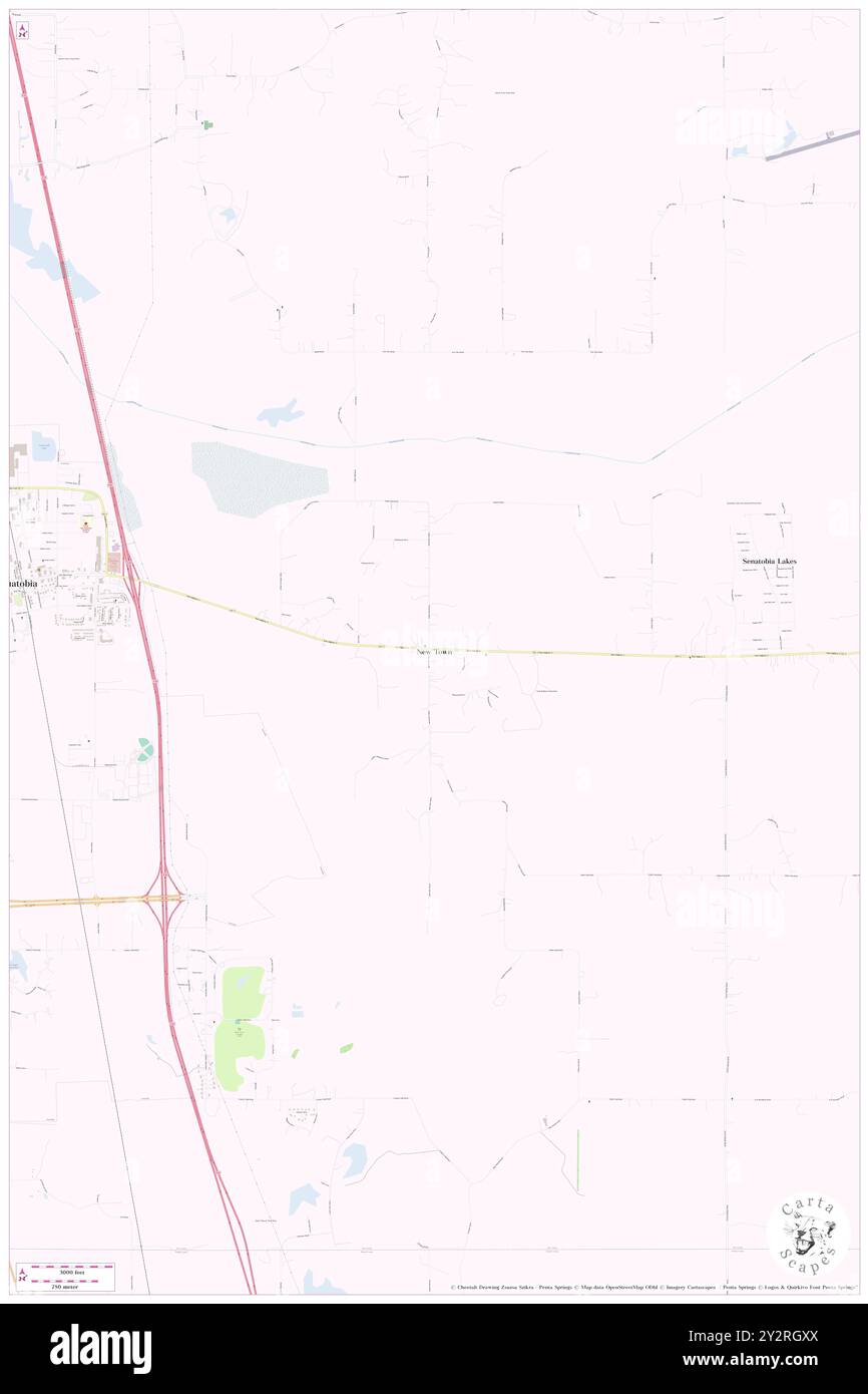 New Town, Tate County, USA, USA, Mississippi, n 34 36' 43'', S 89 54' 54'', Karte, Cartascapes Map, veröffentlicht 2024. Erkunden Sie Cartascapes, eine Karte, die die vielfältigen Landschaften, Kulturen und Ökosysteme der Erde enthüllt. Reisen Sie durch Zeit und Raum und entdecken Sie die Verflechtungen der Vergangenheit, Gegenwart und Zukunft unseres Planeten. Stockfoto