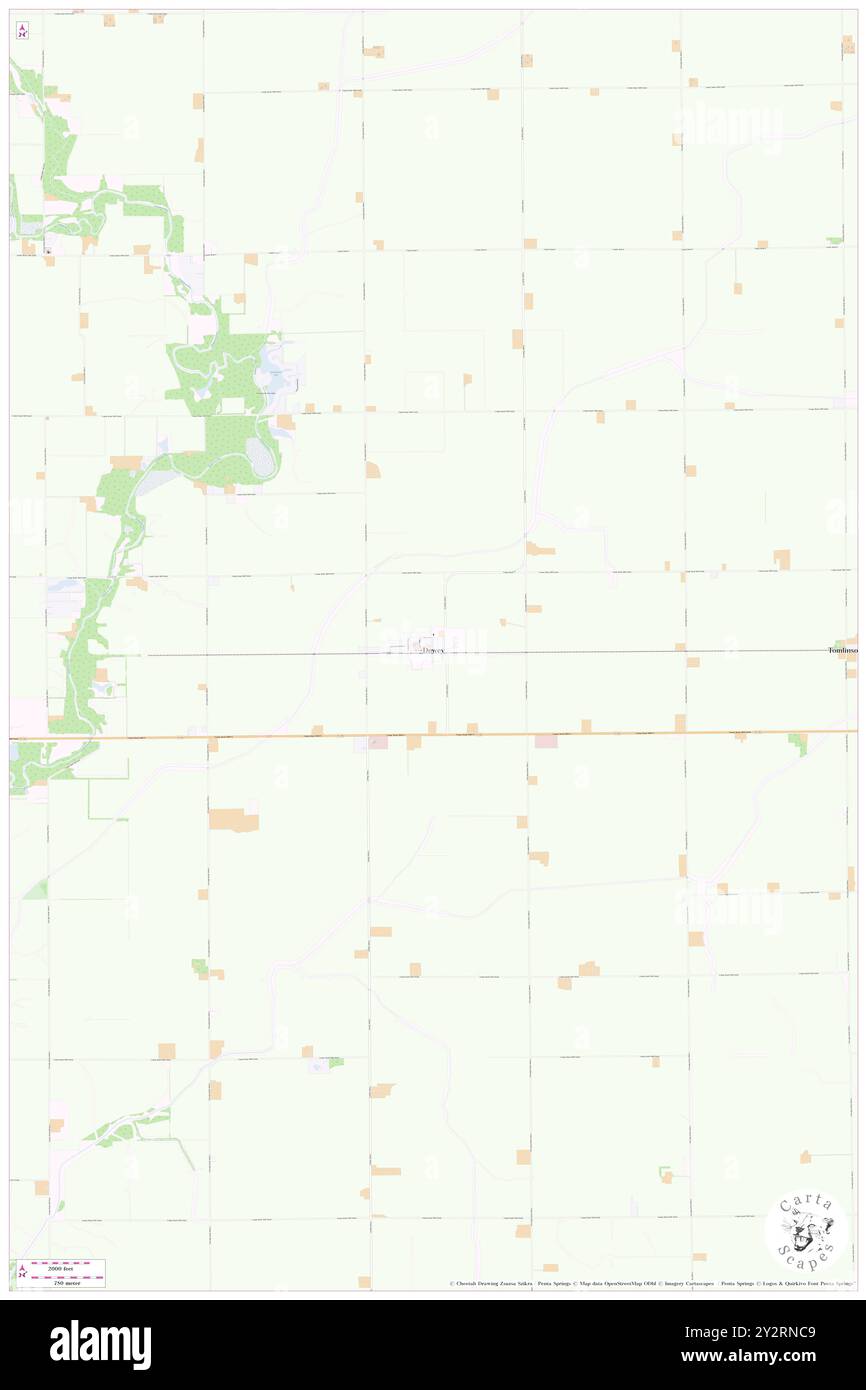 Dewey, Champaign County, USA, USA, Illinois, n 40 19' 8''', S 88 16' 55'', Karte, Cartascapes Map, veröffentlicht 2024. Erkunden Sie Cartascapes, eine Karte, die die vielfältigen Landschaften, Kulturen und Ökosysteme der Erde enthüllt. Reisen Sie durch Zeit und Raum und entdecken Sie die Verflechtungen der Vergangenheit, Gegenwart und Zukunft unseres Planeten. Stockfoto