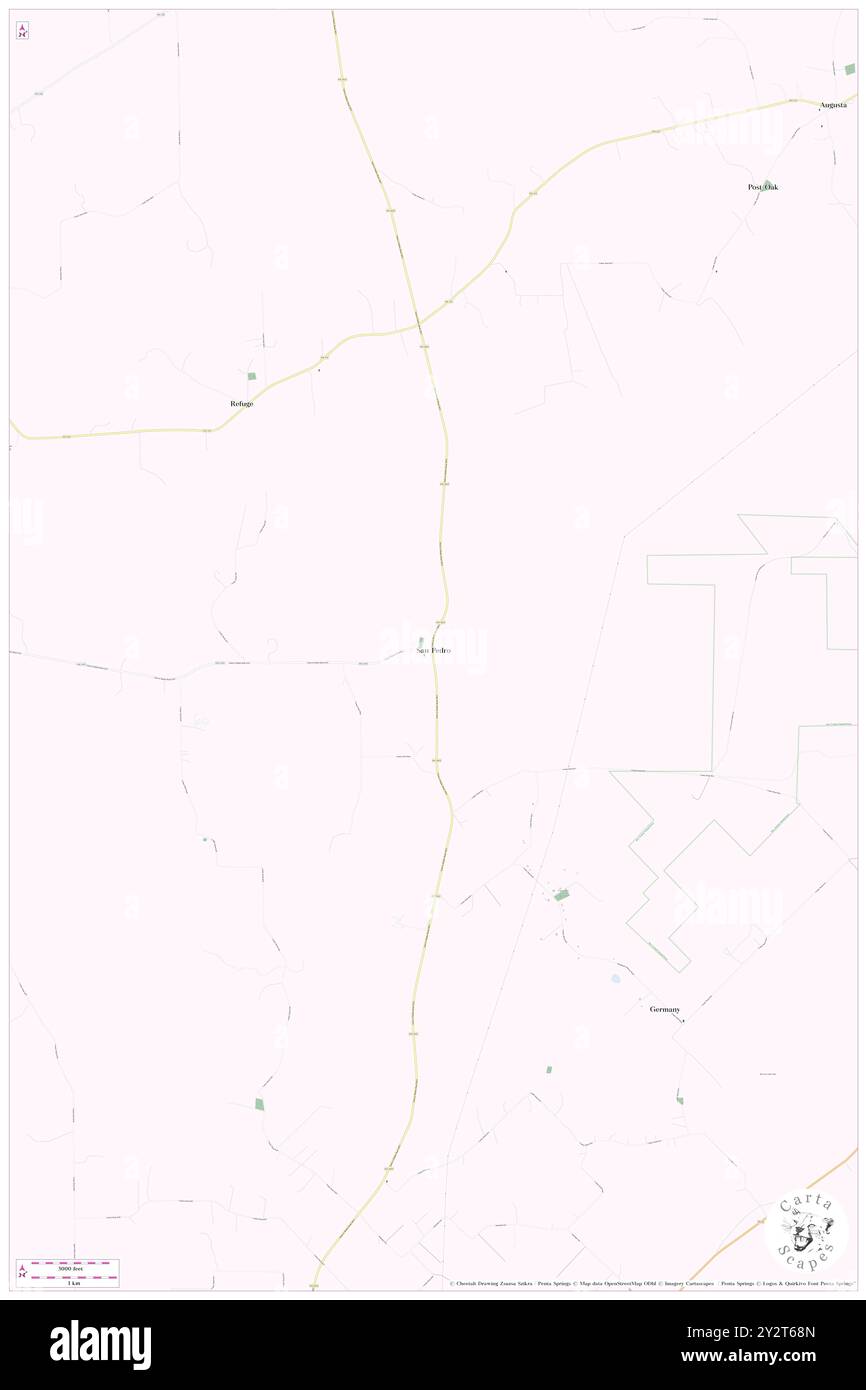 San Pedro, Houston County, USA, USA, Texas, n 31 28' 34'', S 95 22' 41'', Karte, Cartascapes Map, veröffentlicht 2024. Erkunden Sie Cartascapes, eine Karte, die die vielfältigen Landschaften, Kulturen und Ökosysteme der Erde enthüllt. Reisen Sie durch Zeit und Raum und entdecken Sie die Verflechtungen der Vergangenheit, Gegenwart und Zukunft unseres Planeten. Stockfoto