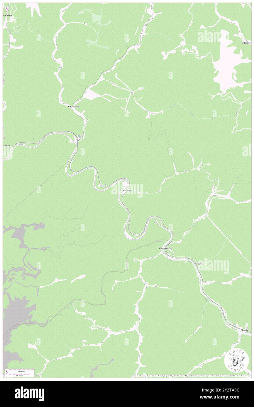 War Eagle, Mingo County, USA, USA, West Virginia, n 37 31' 42'', S 81 56' 38'', Karte, Cartascapes Map, veröffentlicht 2024. Erkunden Sie Cartascapes, eine Karte, die die vielfältigen Landschaften, Kulturen und Ökosysteme der Erde enthüllt. Reisen Sie durch Zeit und Raum und entdecken Sie die Verflechtungen der Vergangenheit, Gegenwart und Zukunft unseres Planeten. Stockfoto