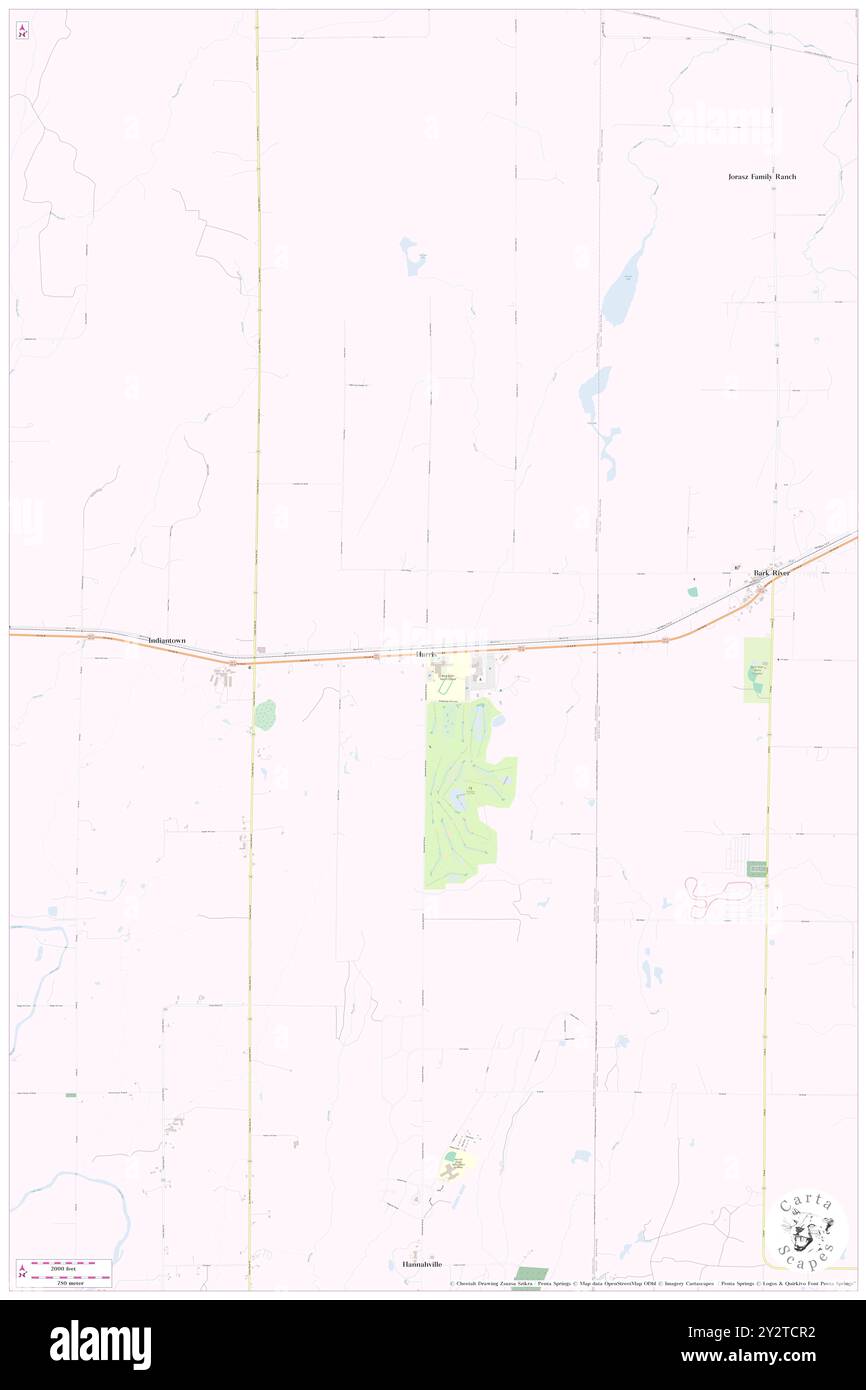 Harris, Menominee County, USA, USA, Michigan, n 45 42' 12'', S 87 20' 43'', Karte, Cartascapes Map, veröffentlicht 2024. Erkunden Sie Cartascapes, eine Karte, die die vielfältigen Landschaften, Kulturen und Ökosysteme der Erde enthüllt. Reisen Sie durch Zeit und Raum und entdecken Sie die Verflechtungen der Vergangenheit, Gegenwart und Zukunft unseres Planeten. Stockfoto