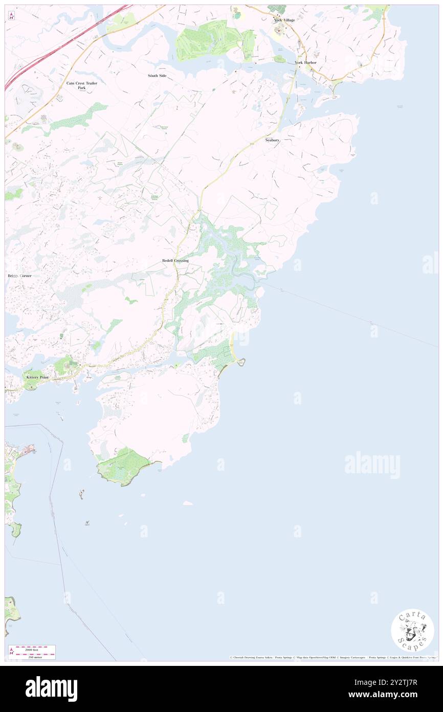 Cutts Island, York County, USA, Maine, n 43 5' 27'', S 70 39' 54'', Karte, Cartascapes Map, veröffentlicht 2024. Erkunden Sie Cartascapes, eine Karte, die die vielfältigen Landschaften, Kulturen und Ökosysteme der Erde enthüllt. Reisen Sie durch Zeit und Raum und entdecken Sie die Verflechtungen der Vergangenheit, Gegenwart und Zukunft unseres Planeten. Stockfoto